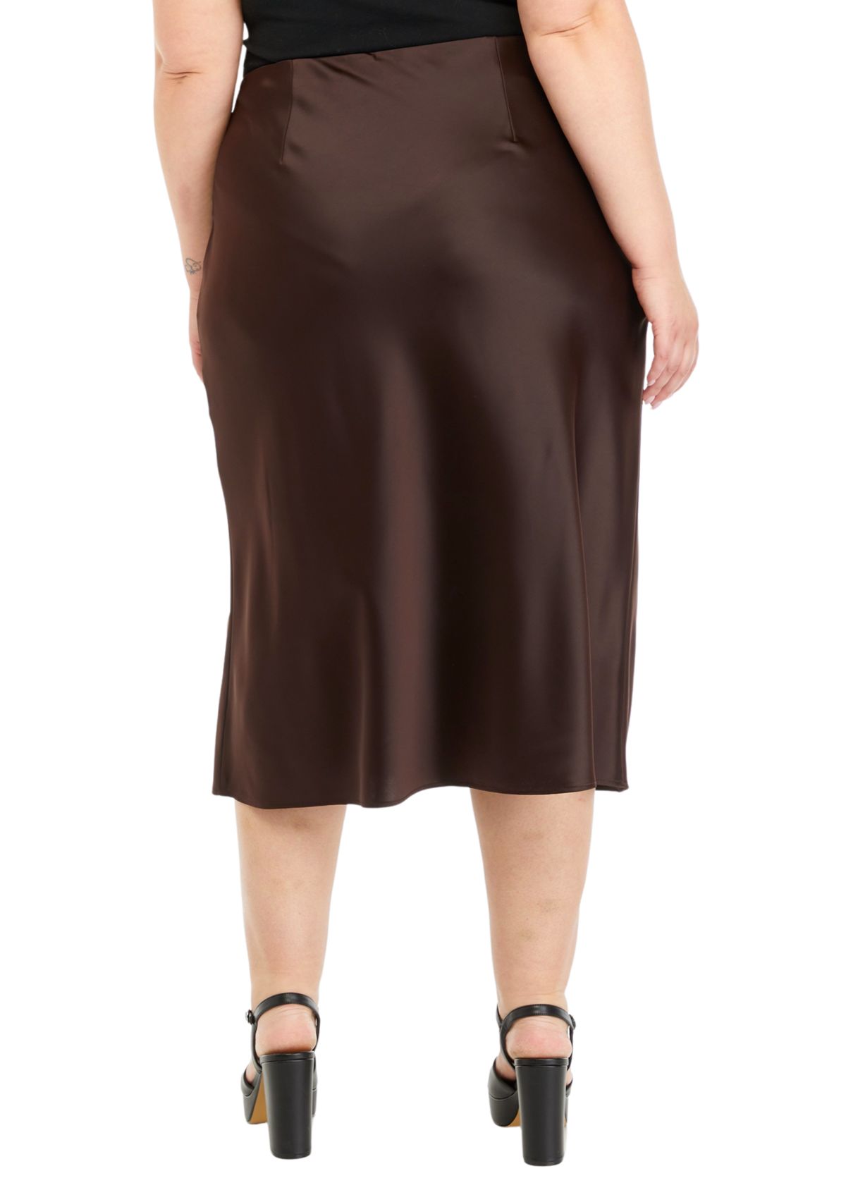 Plus Size Slip Skirt 