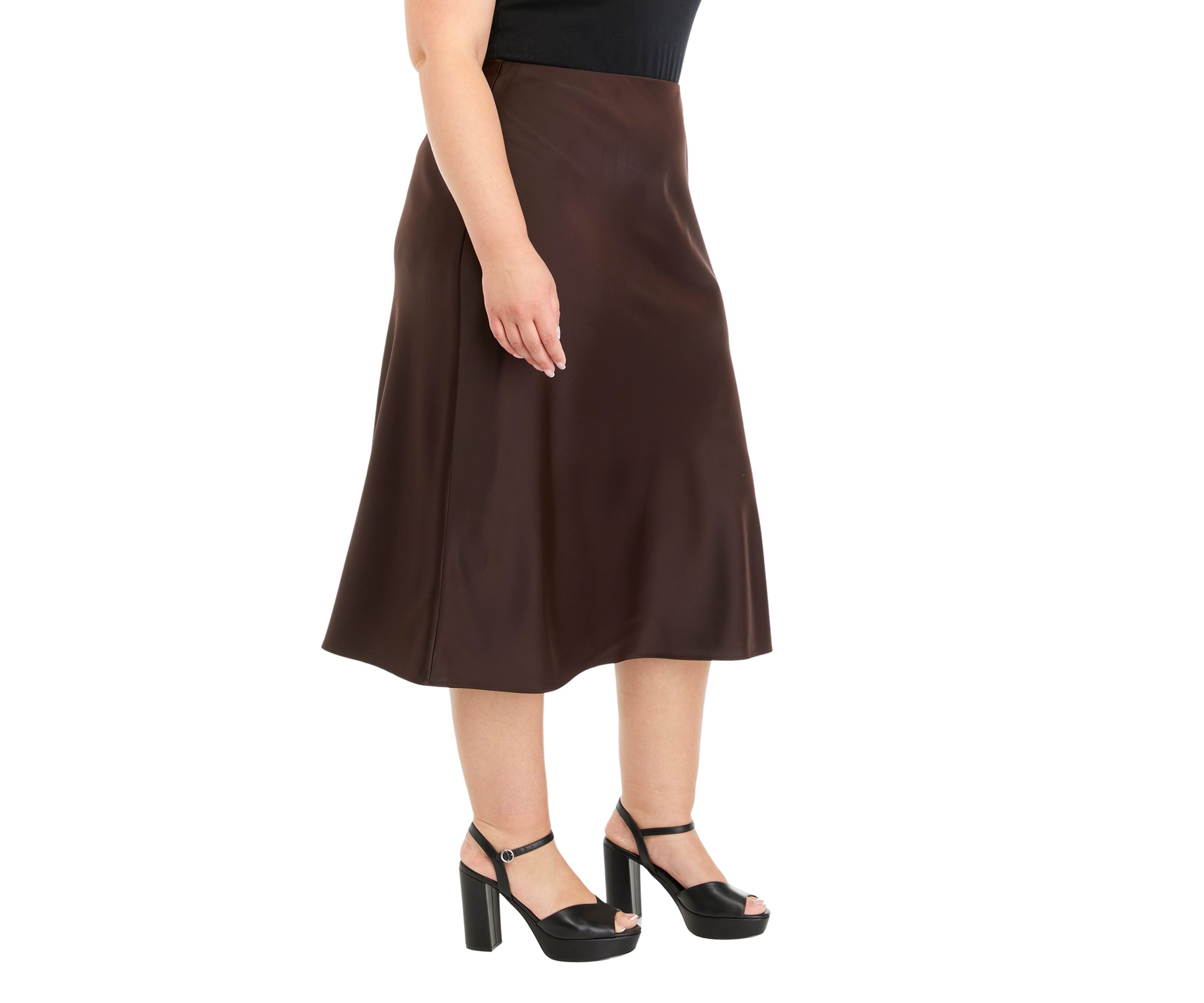 Plus Size Slip Skirt 