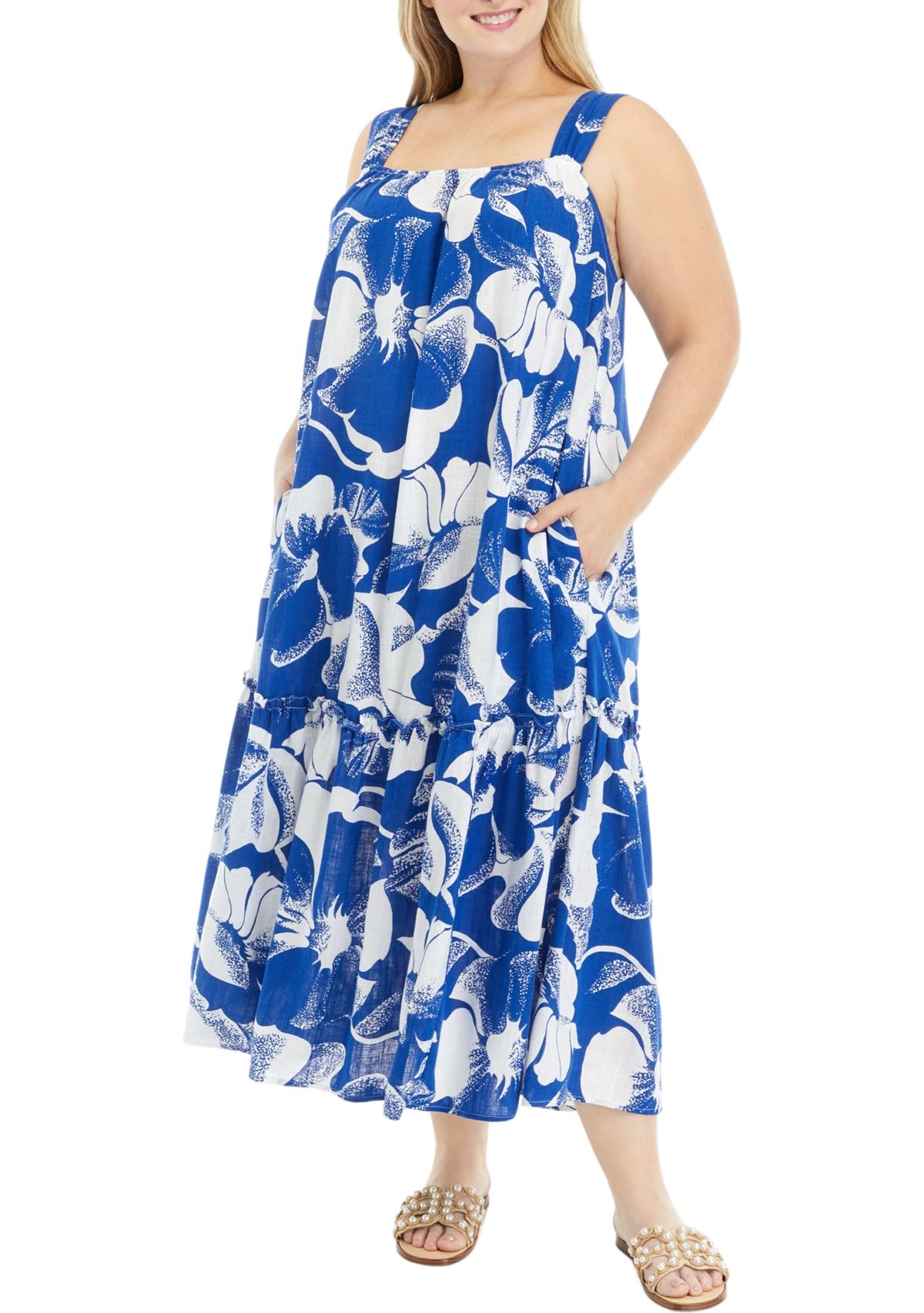 Plus Size Beachy Swing Maxi Dress