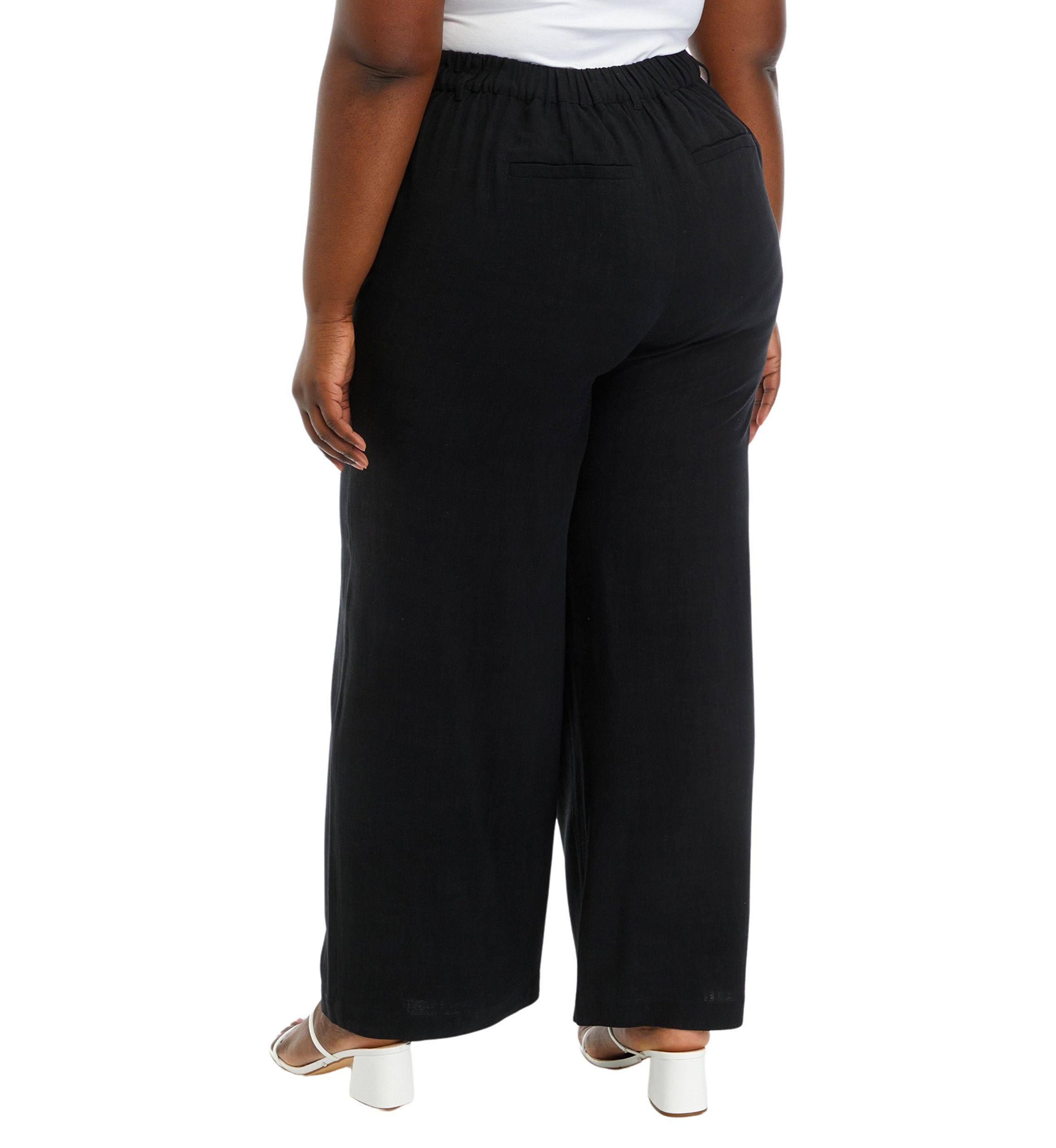 Plus Sized Relaxed Pleated Front Pants