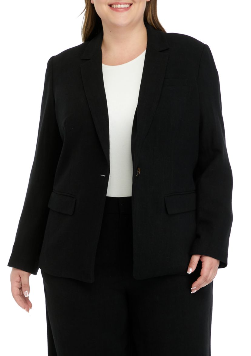 Plus Size Relaxed Blazer