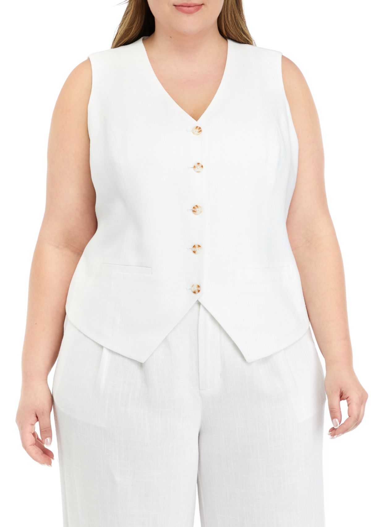 Plus Size Relaxed Vest
