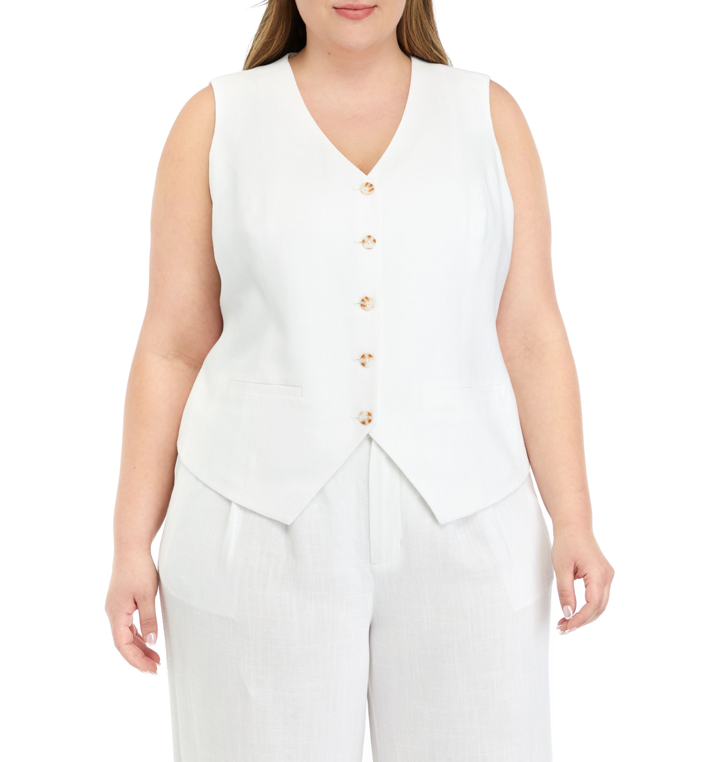 Plus Size Relaxed Vest