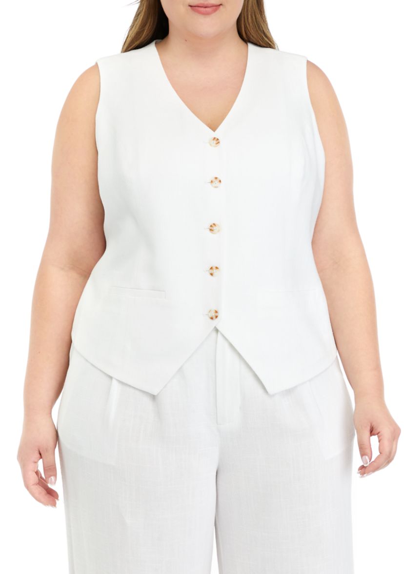 Plus Size Relaxed Vest