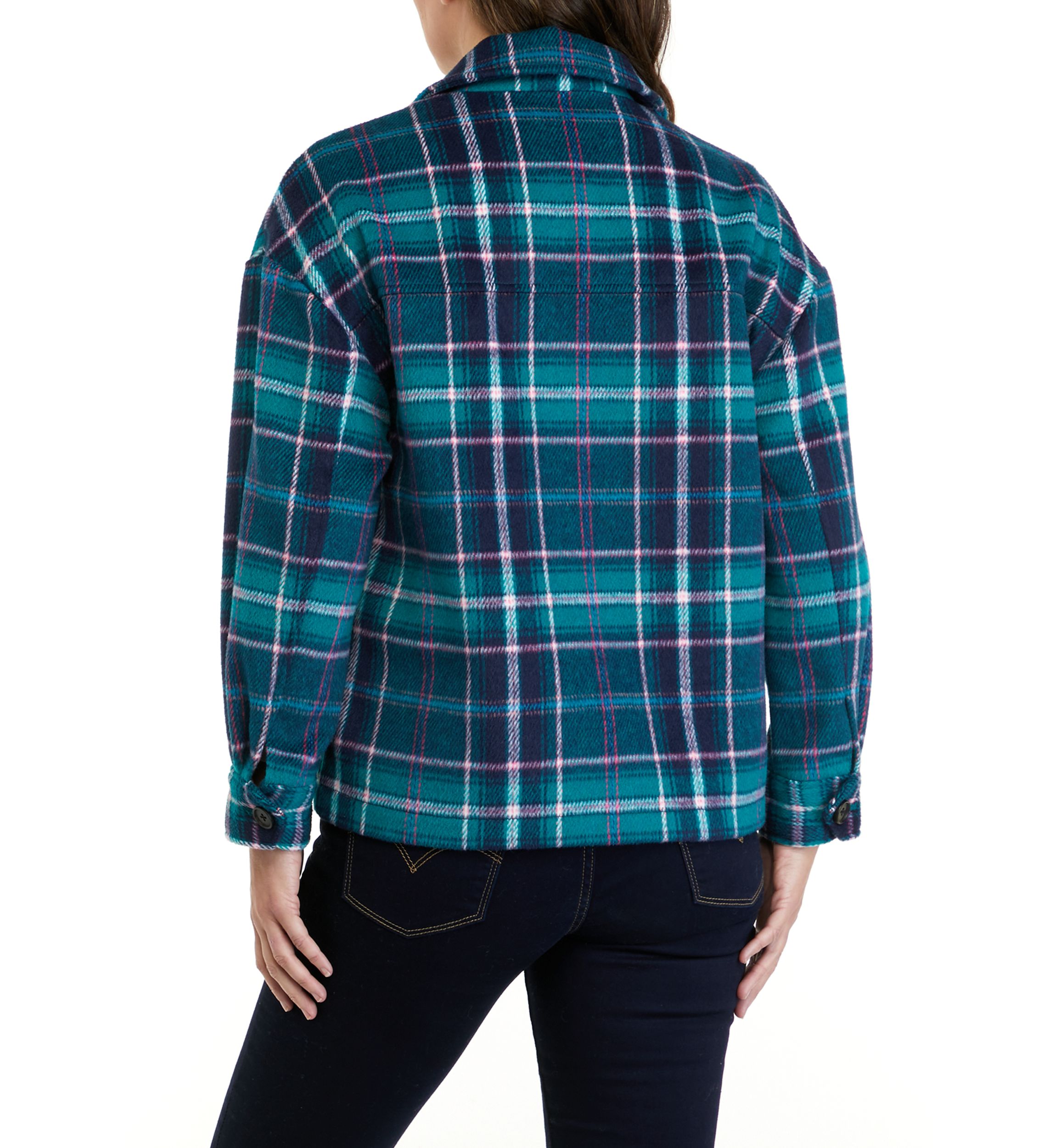 Womens Plaid Shacket