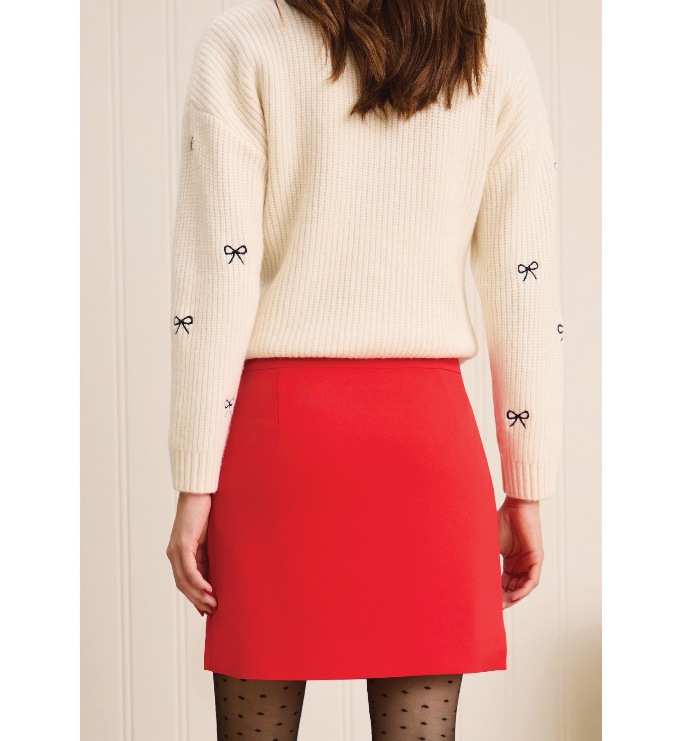 Sewing Down South x Crown & Ivy™ Sew Merry Mini Skirt with Bows