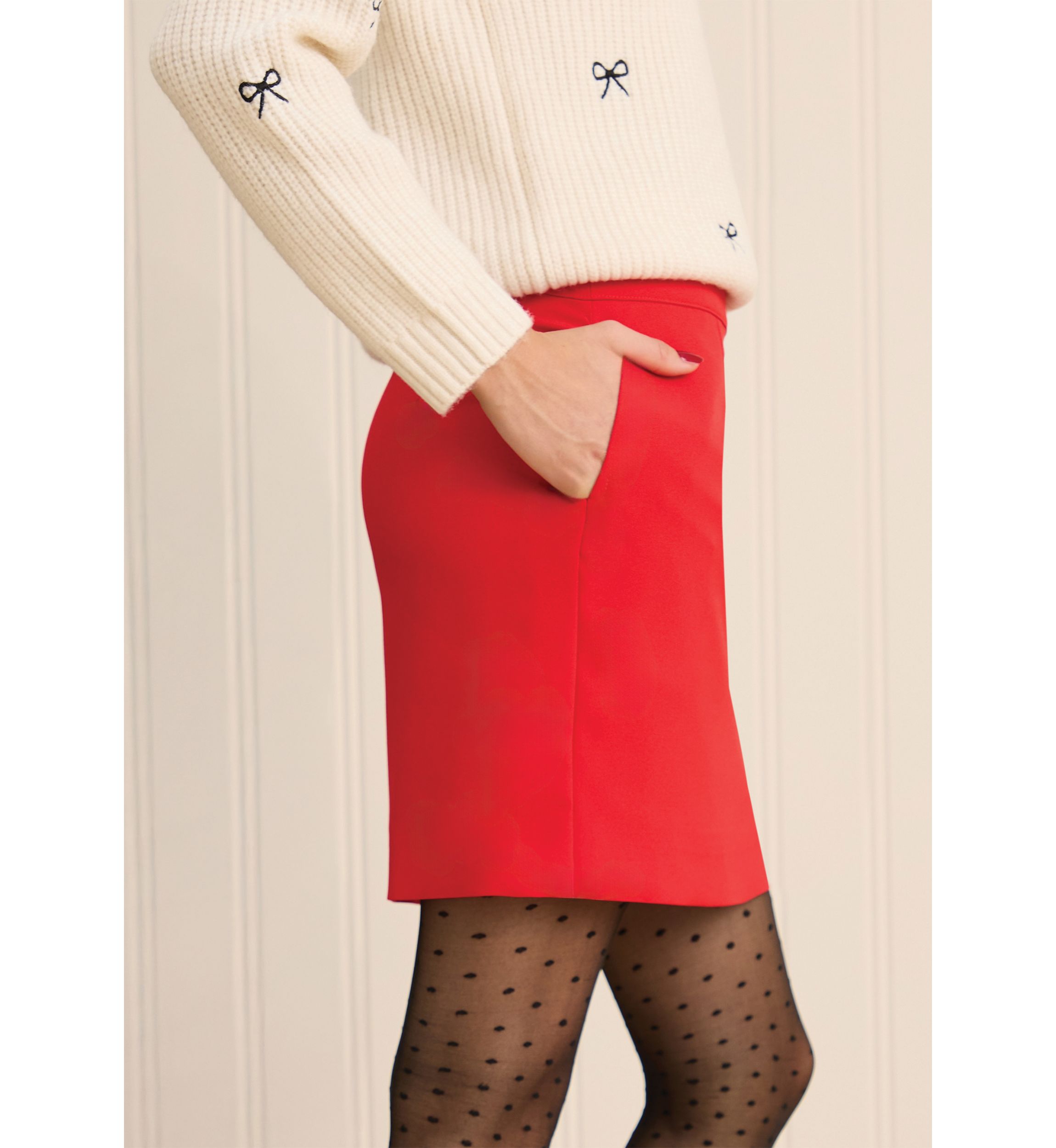 Sewing Down South x Crown & Ivy™ Sew Merry Mini Skirt with Bows