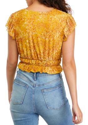 Yellow blouses hot sale for juniors