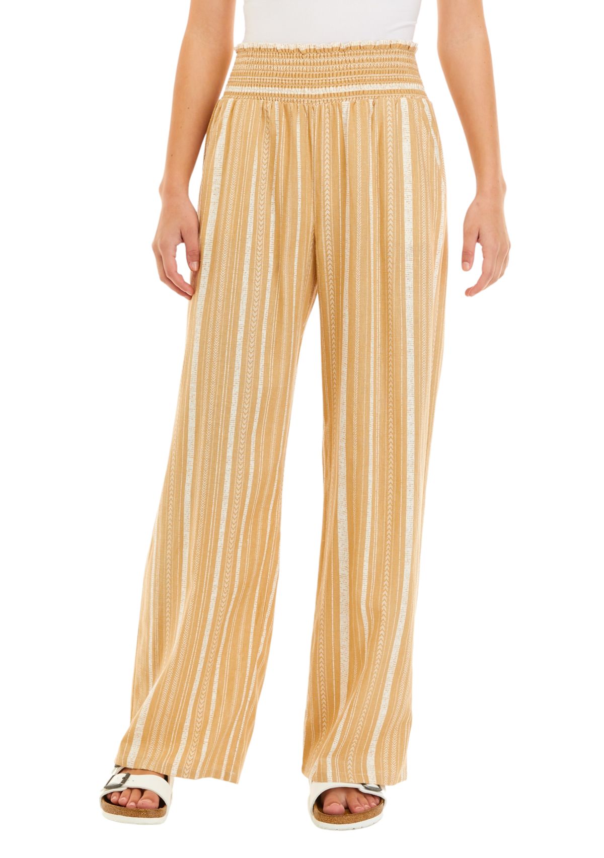  Juniors Pull On Striped Pants 