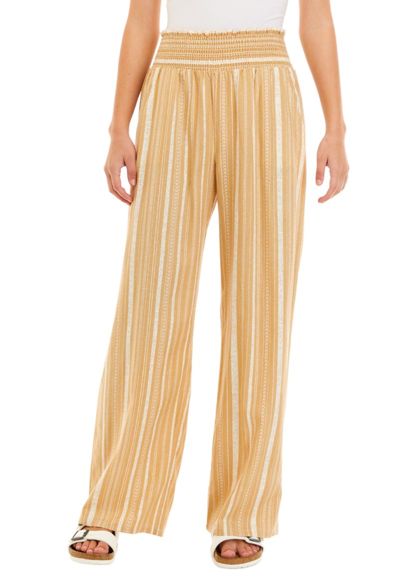   Juniors Pull On Striped Pants 