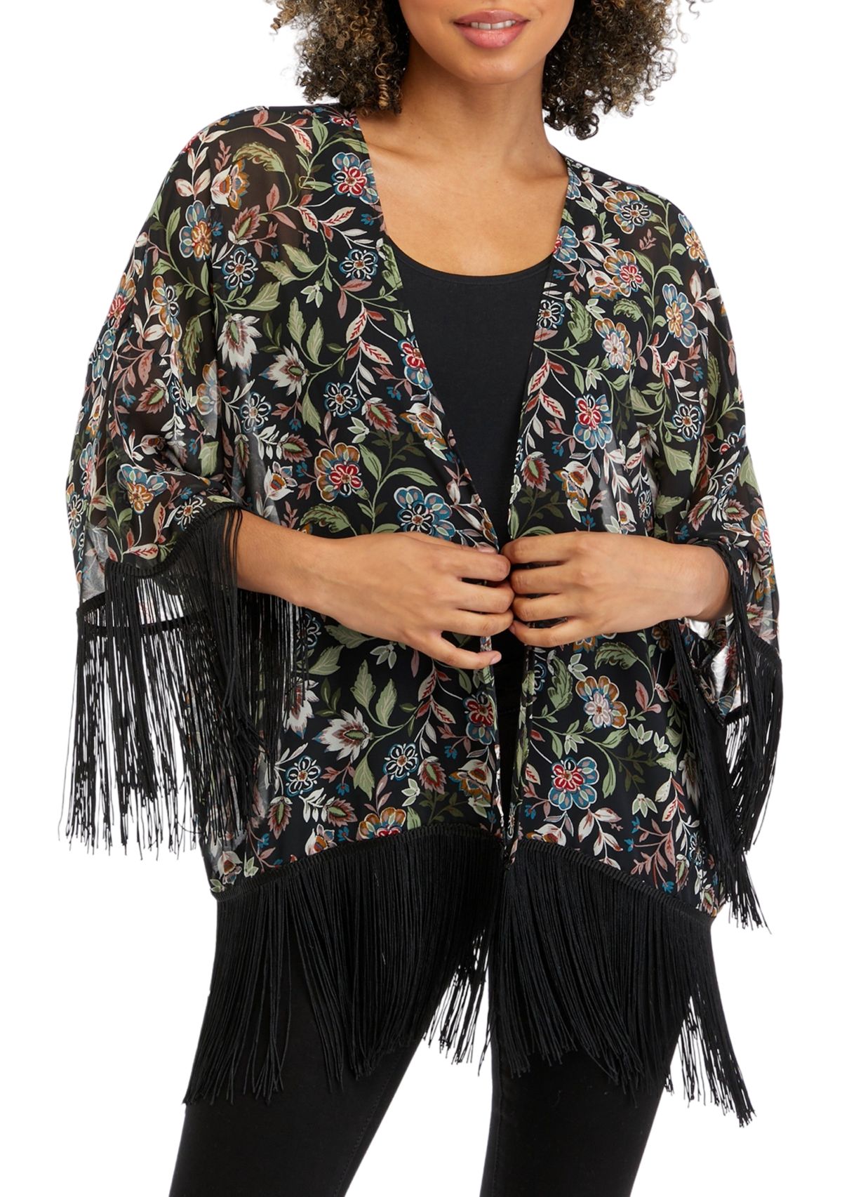Juniors Fringe Kimono