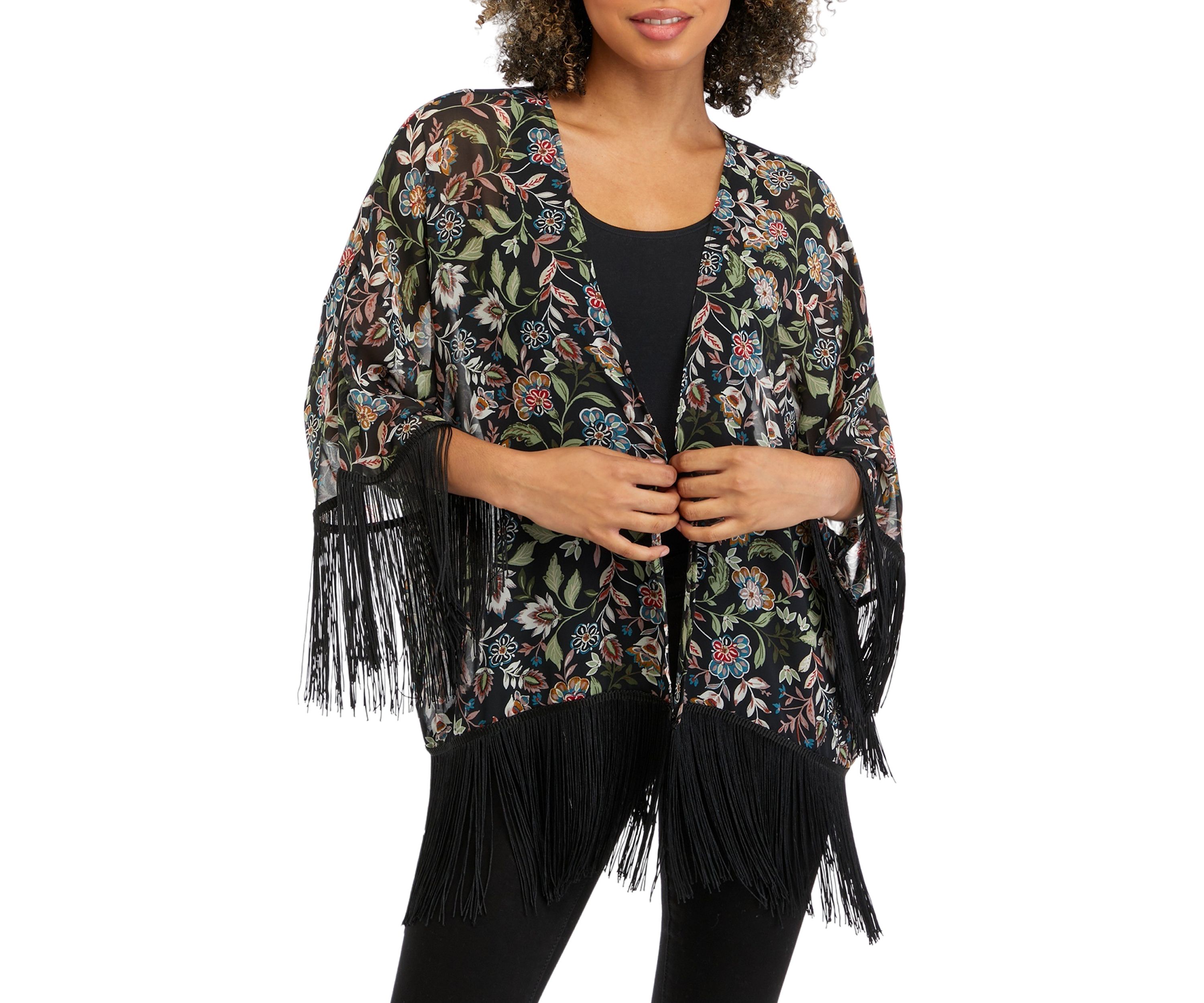Juniors Fringe Kimono