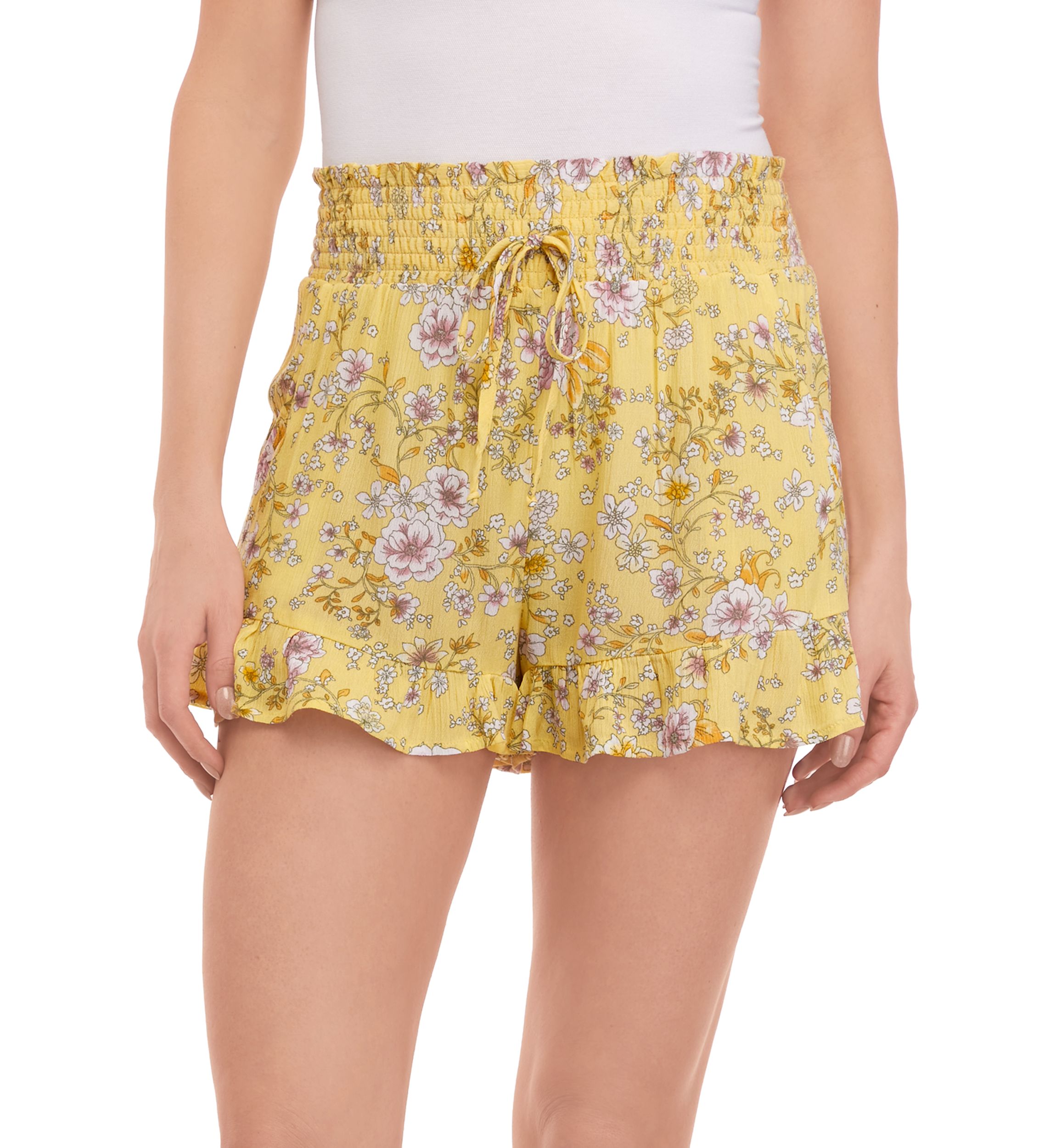 Juniors Pull On Ruffle Shorts