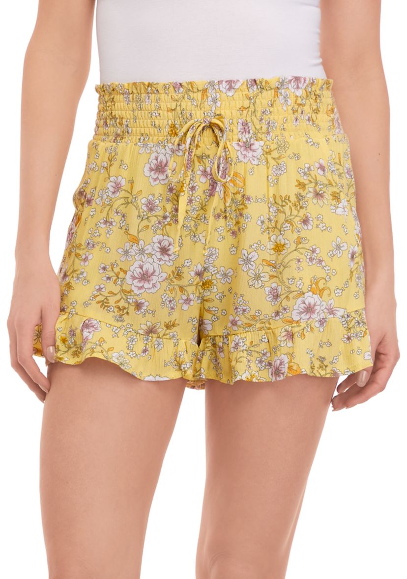 Juniors Pull On Ruffle Shorts