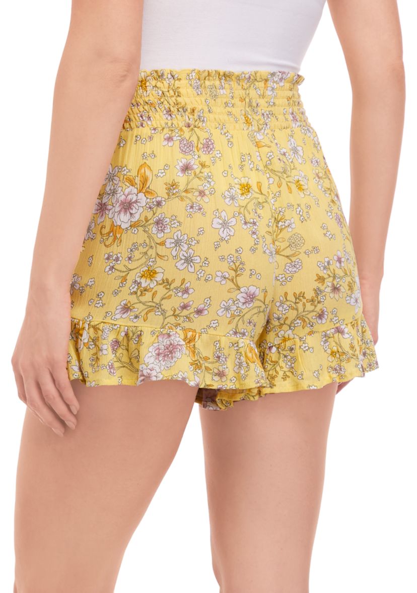 Juniors Pull On Ruffle Shorts