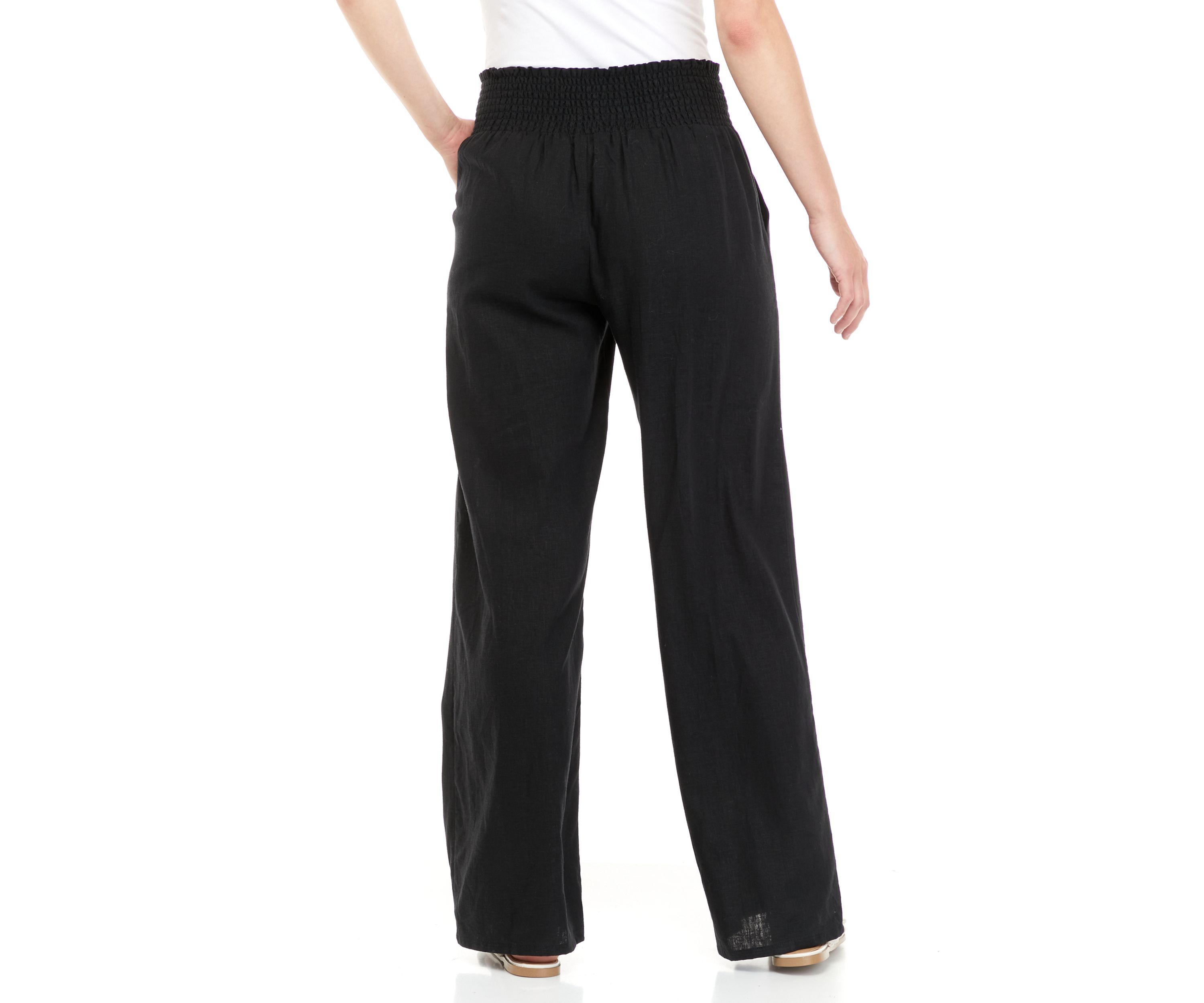 Juniors Pull On Linen Pants 