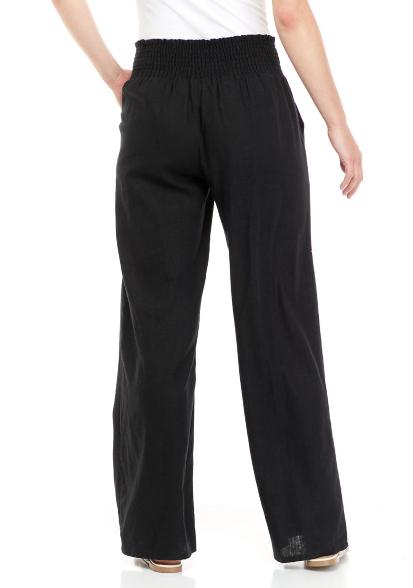 Juniors Pull On Linen Pants 