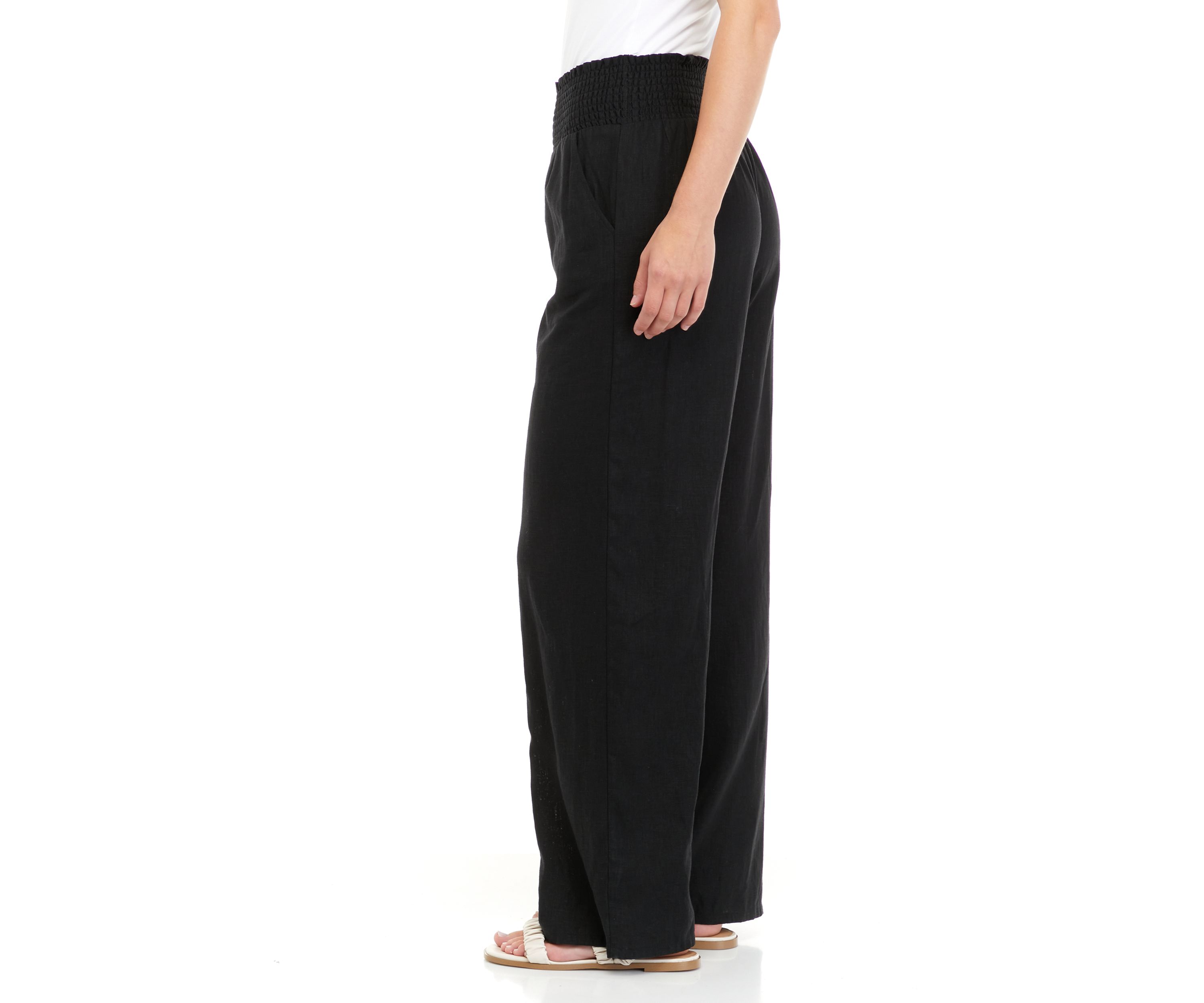 Juniors Pull On Linen Pants 