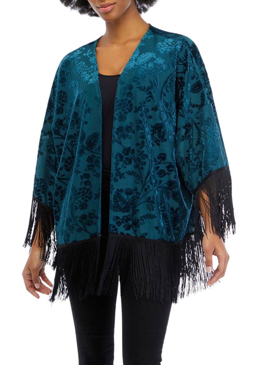 Juniors Fringe Kimono 