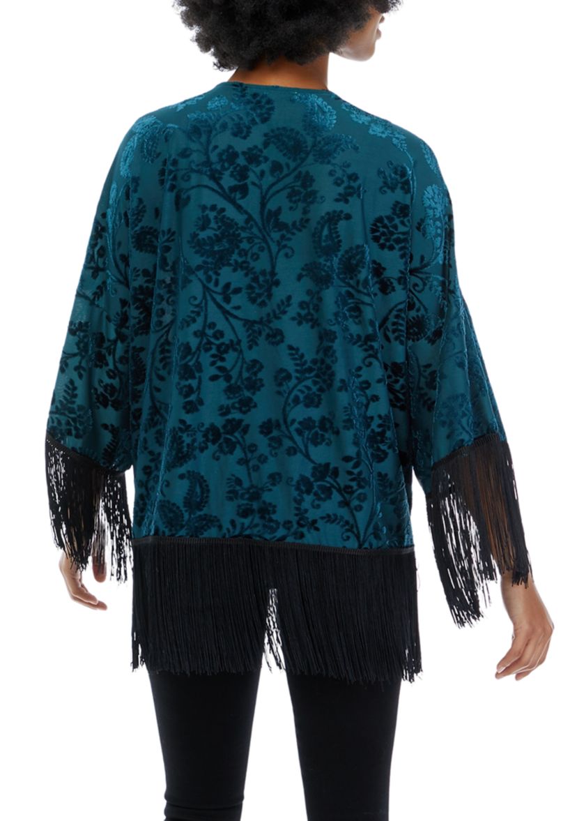 Juniors Fringe Kimono 