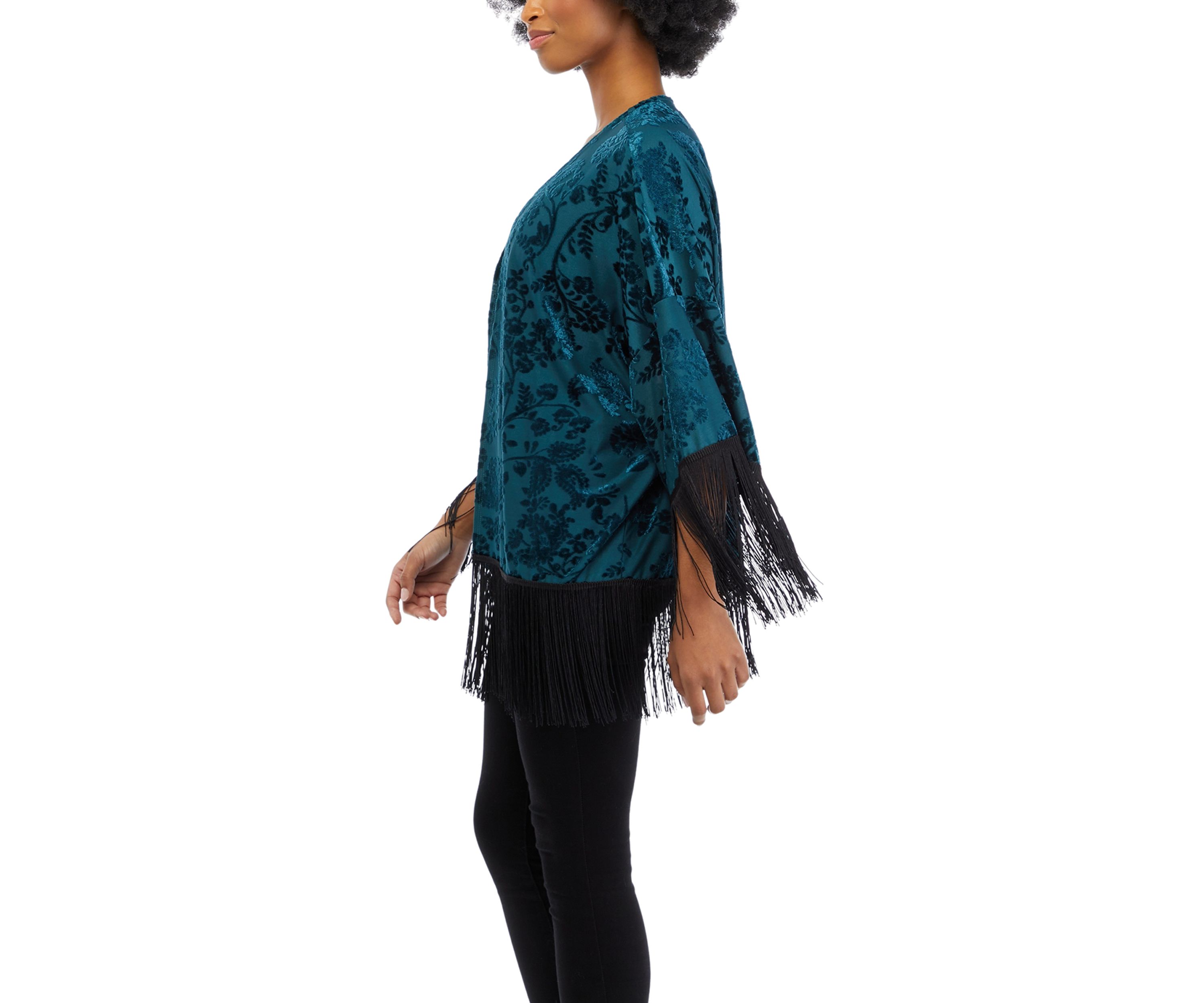 Juniors Fringe Kimono 