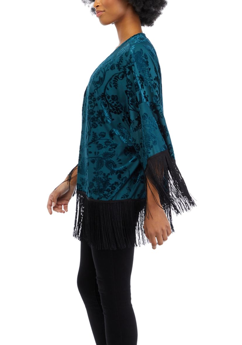 Juniors Fringe Kimono 