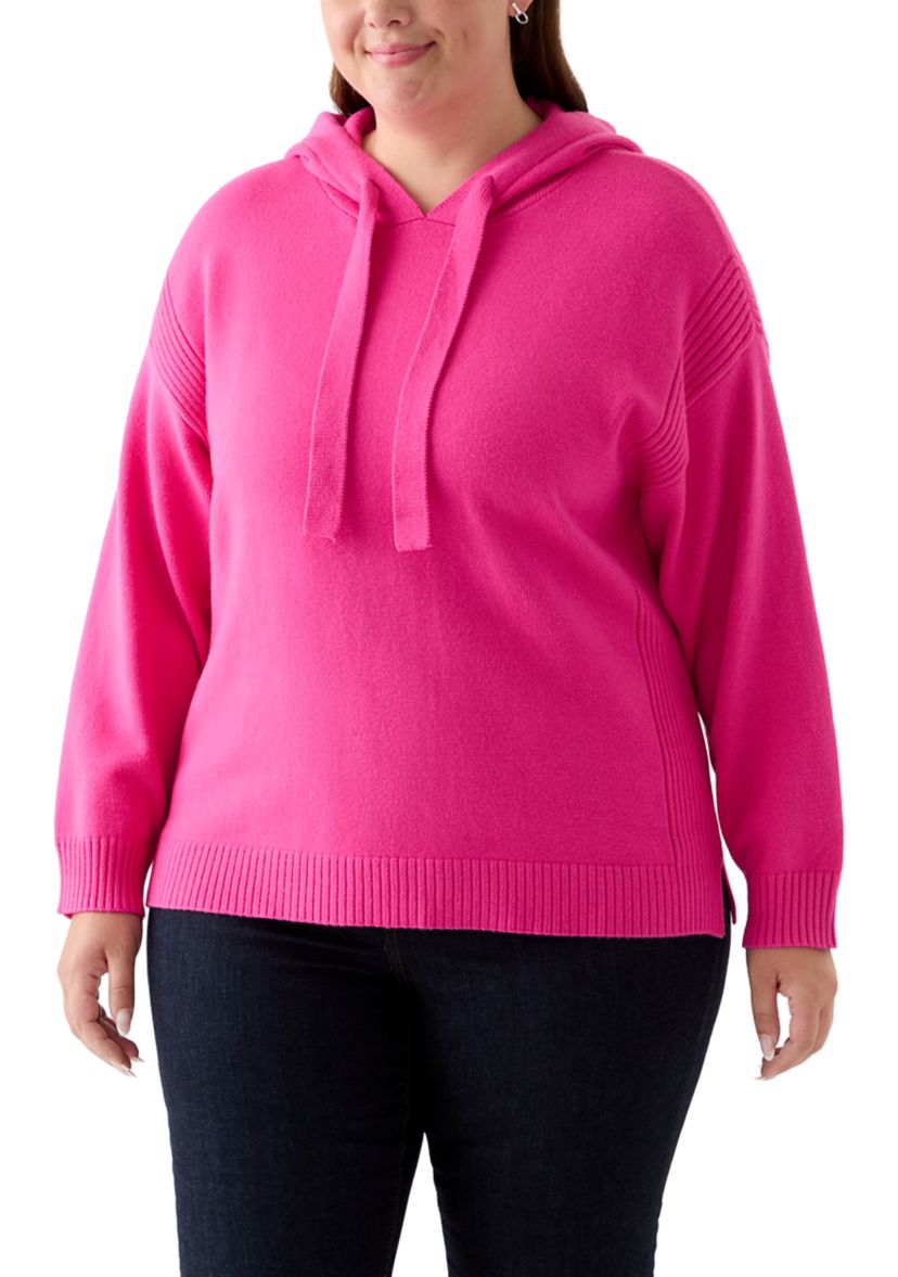 Plus Size Drawstring Hoodie