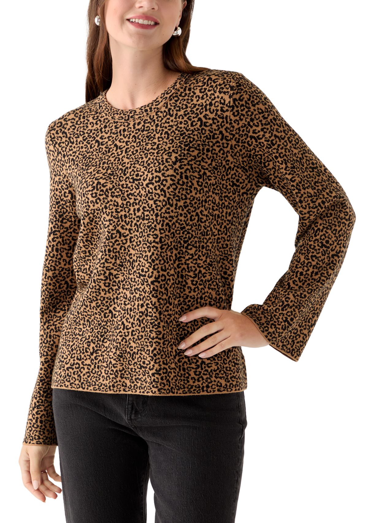 Womens Animal Print Sweater