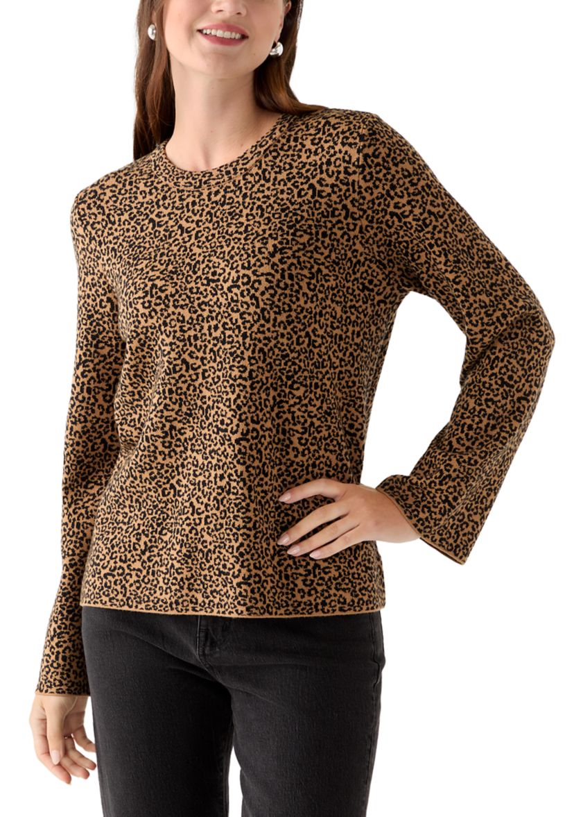 Womens Animal Print Sweater