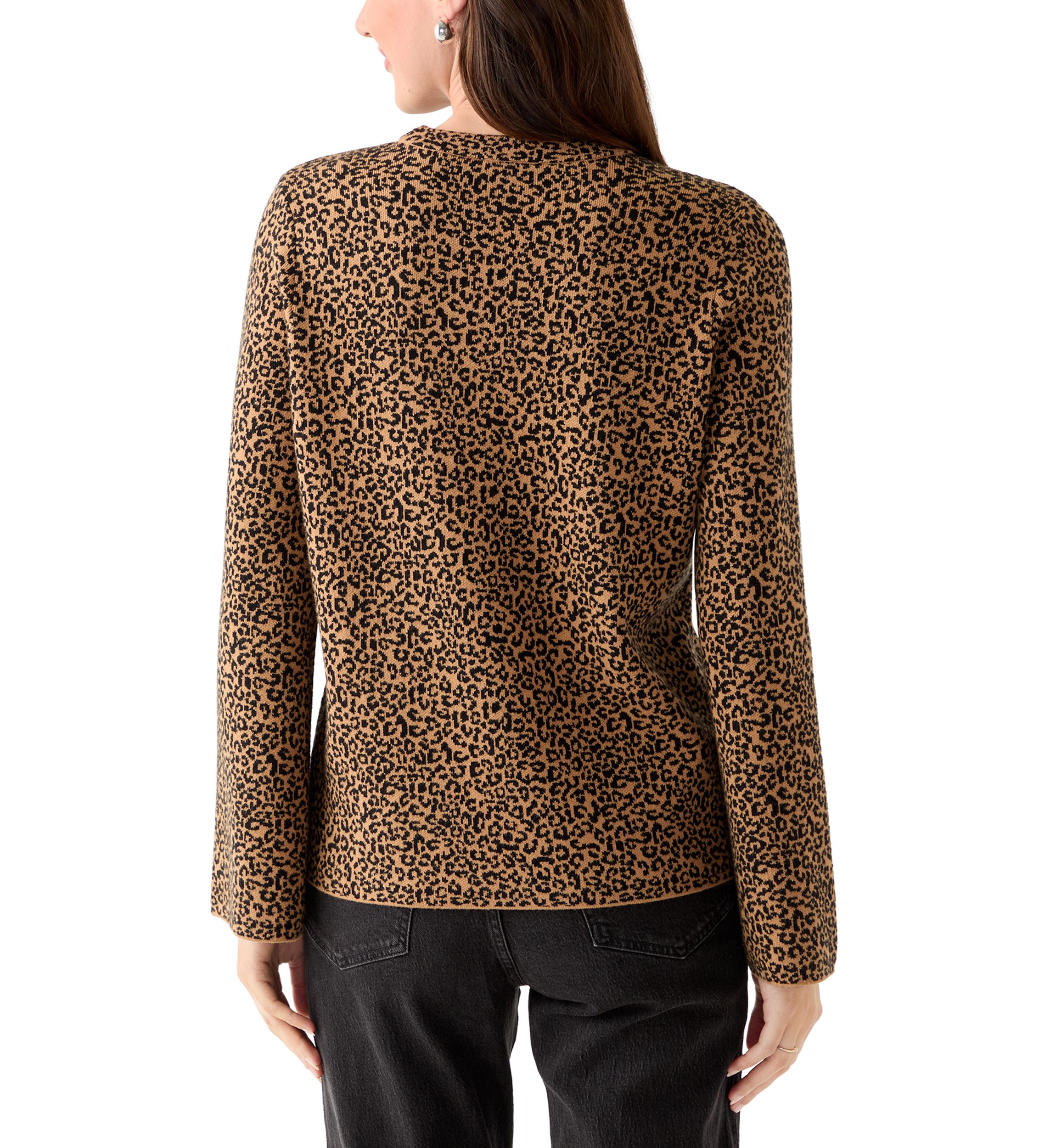 Womens Animal Print Sweater