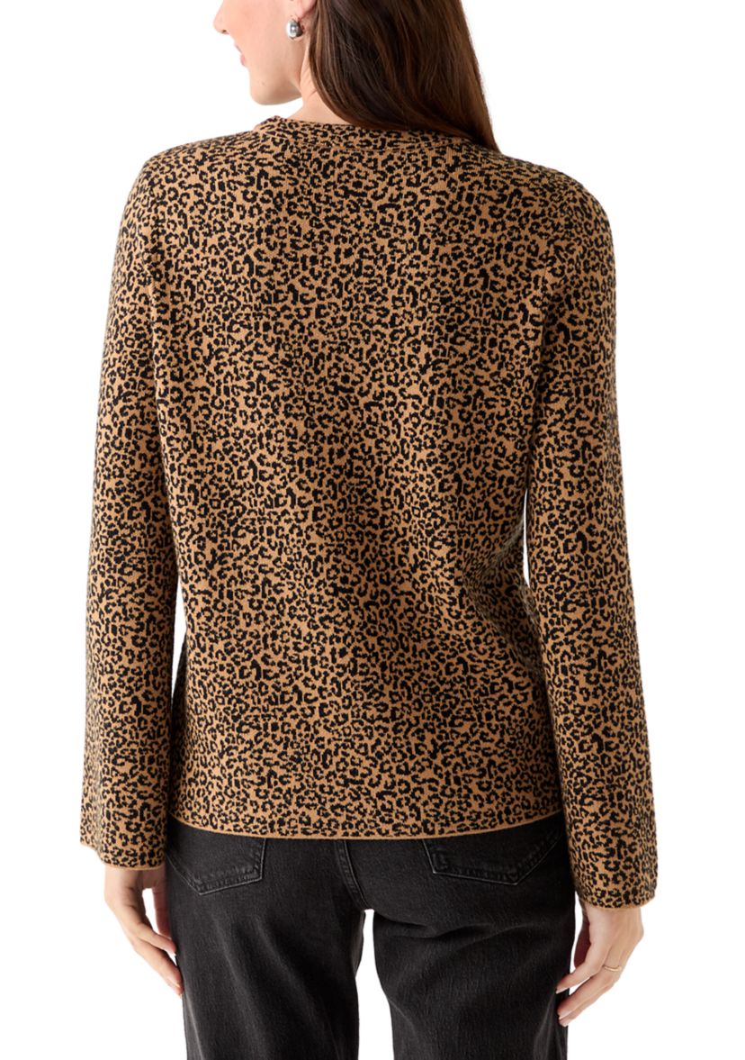 Womens Animal Print Sweater