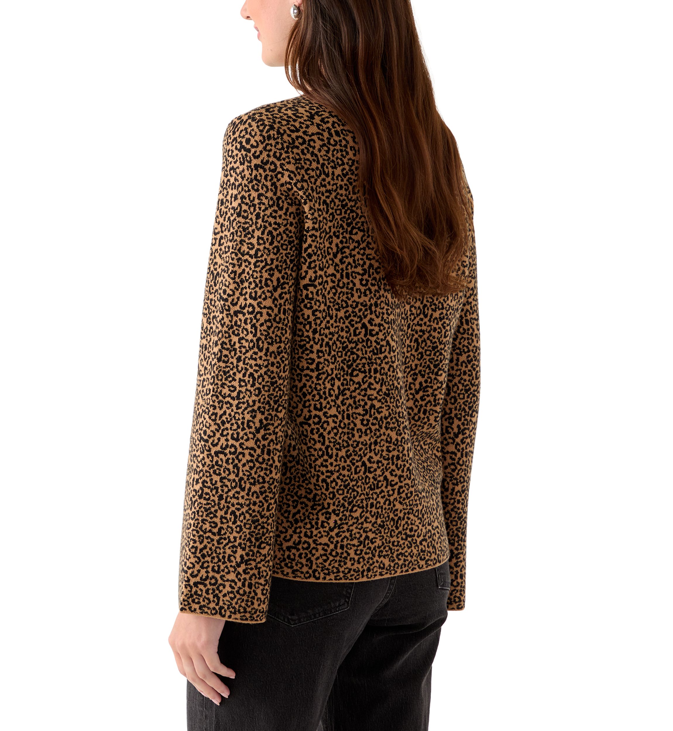 Womens Animal Print Sweater