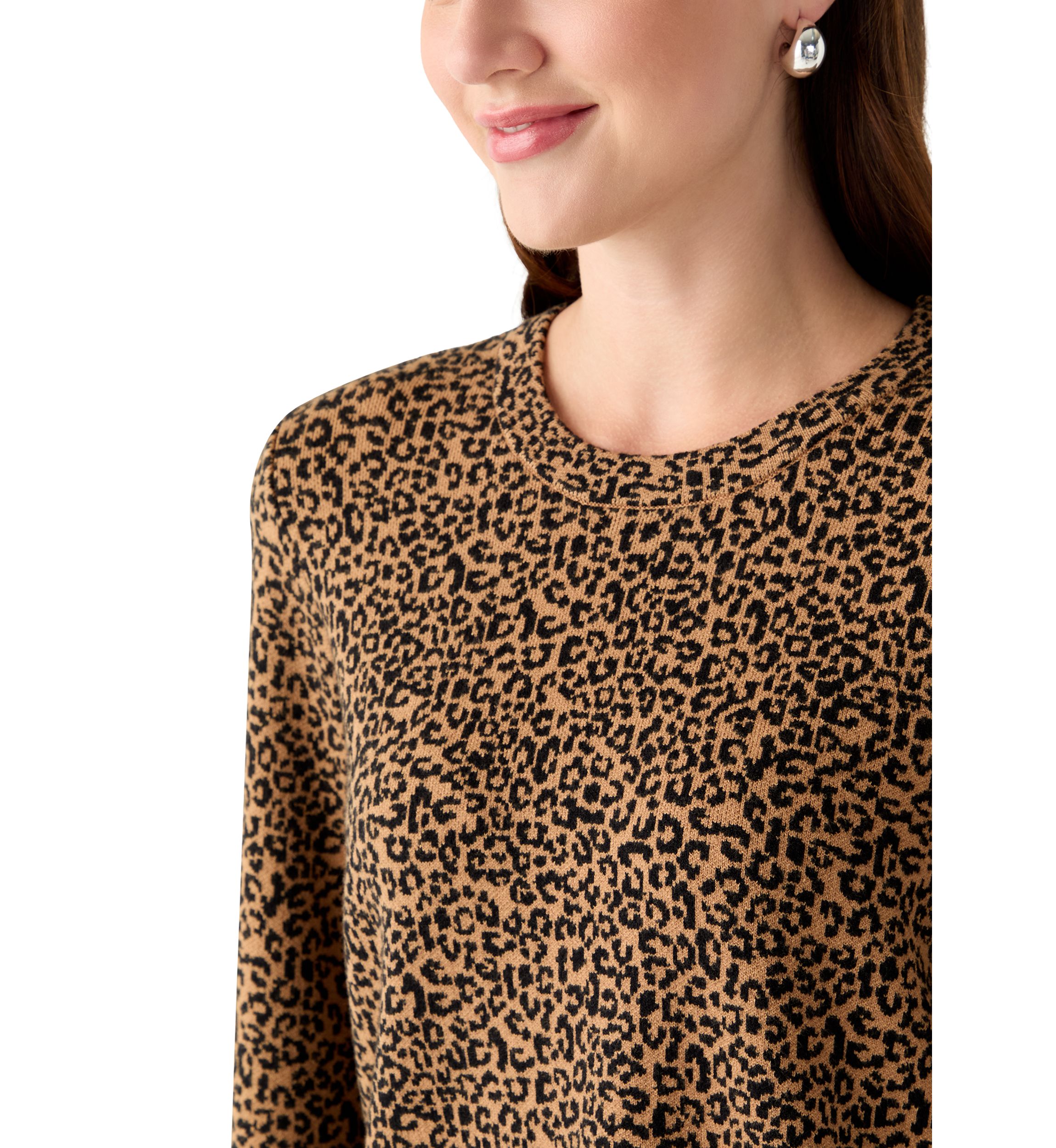 Womens Animal Print Sweater