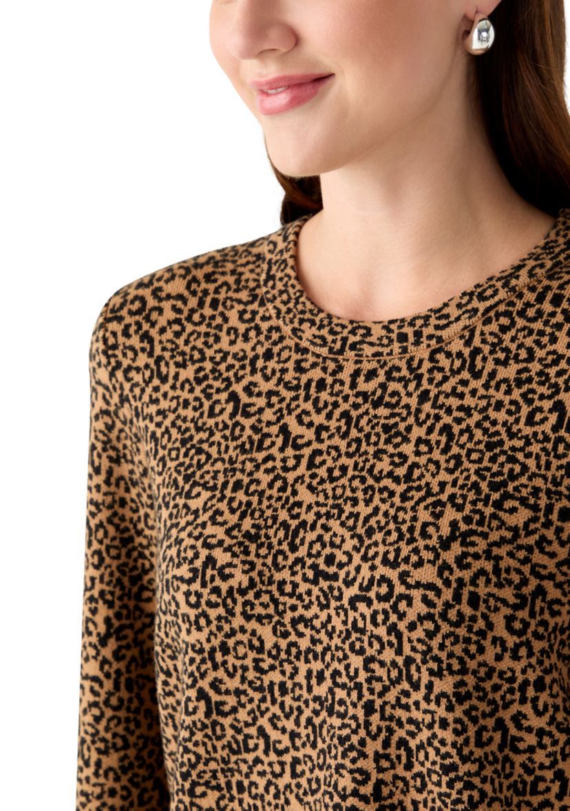 Womens Animal Print Sweater