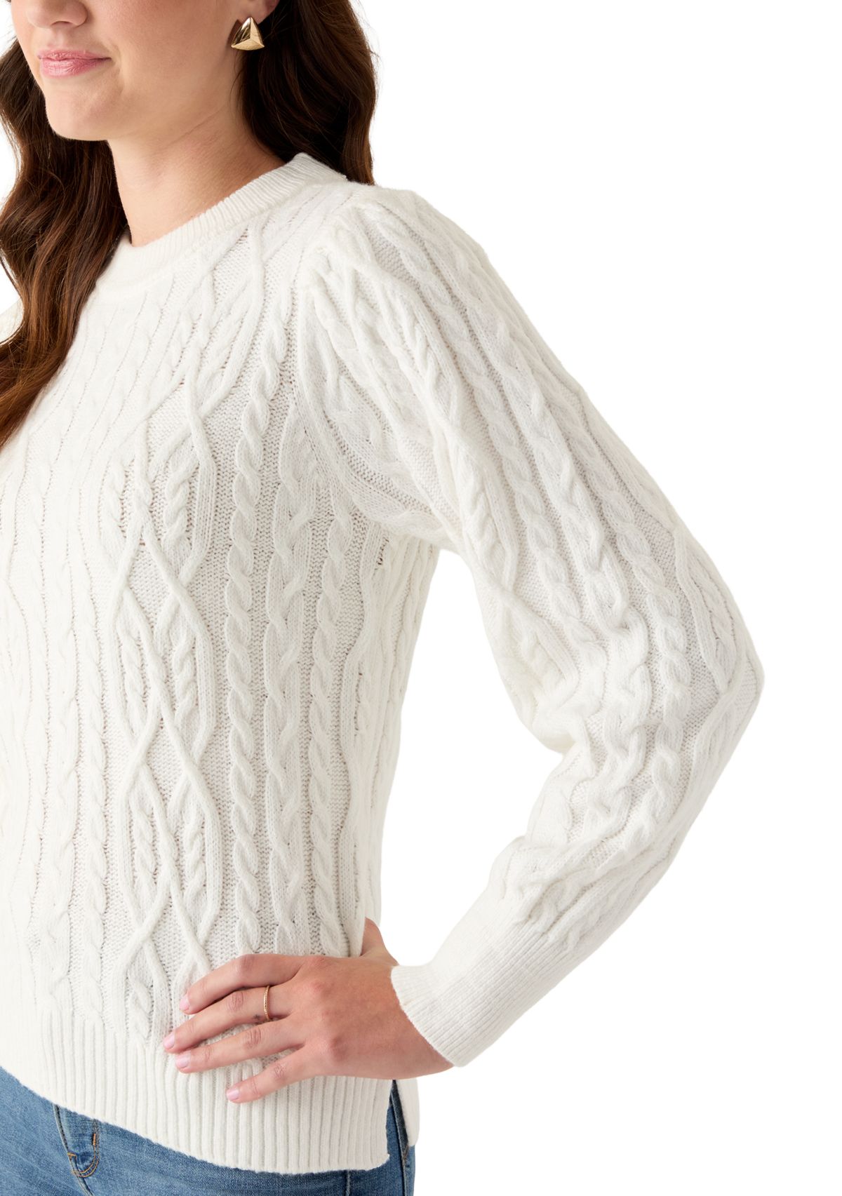 Womens Cable Sweater