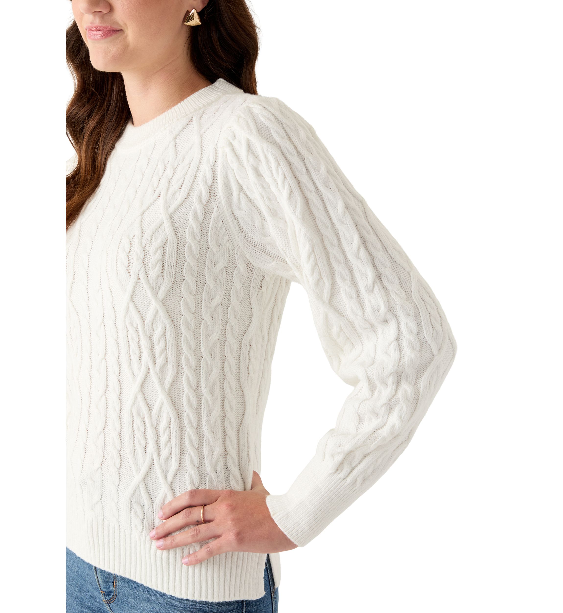 Womens Cable Sweater