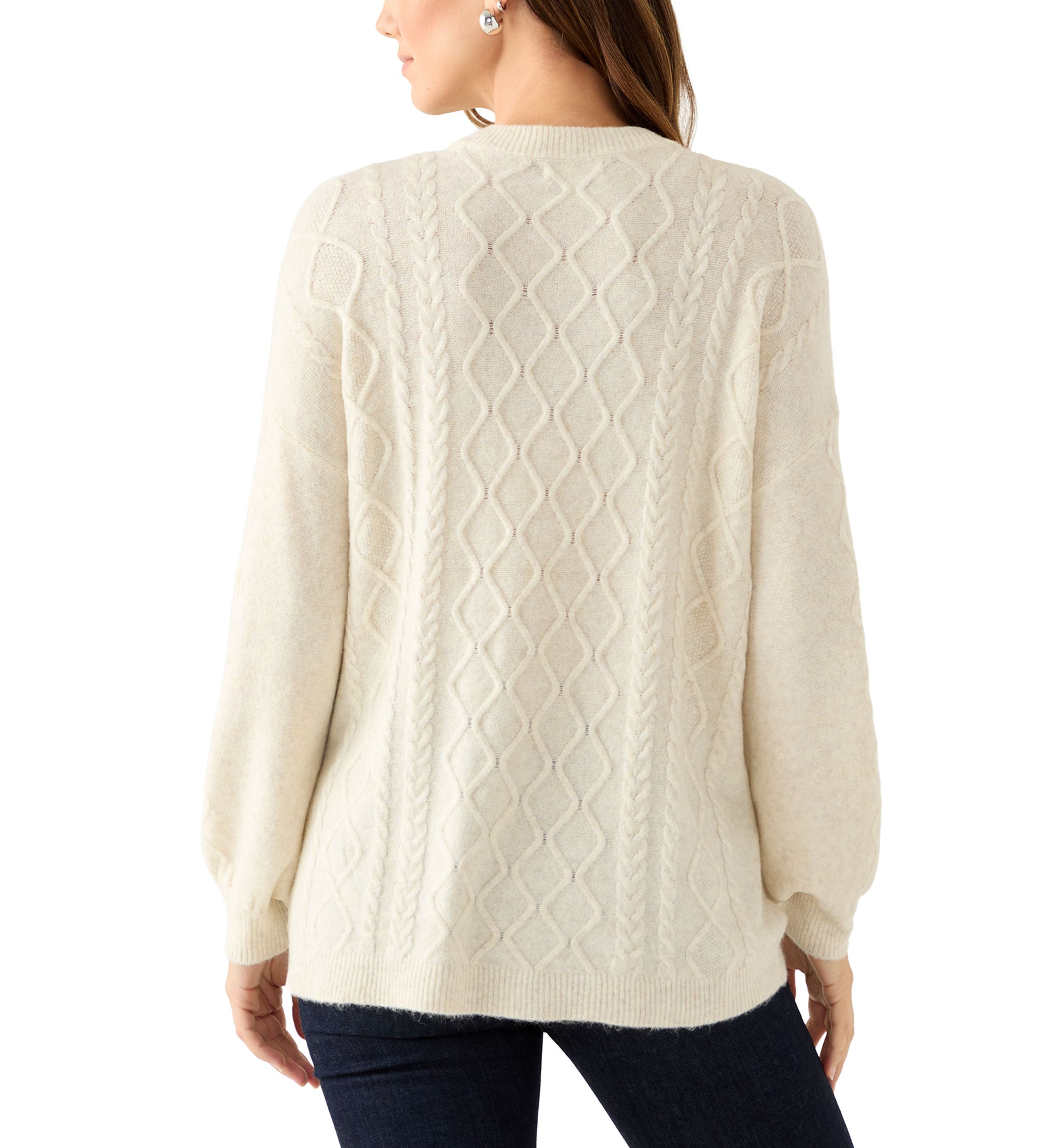 A|X Armani Exchange Men's Speckled Cable-Knit Sweater - Macy's