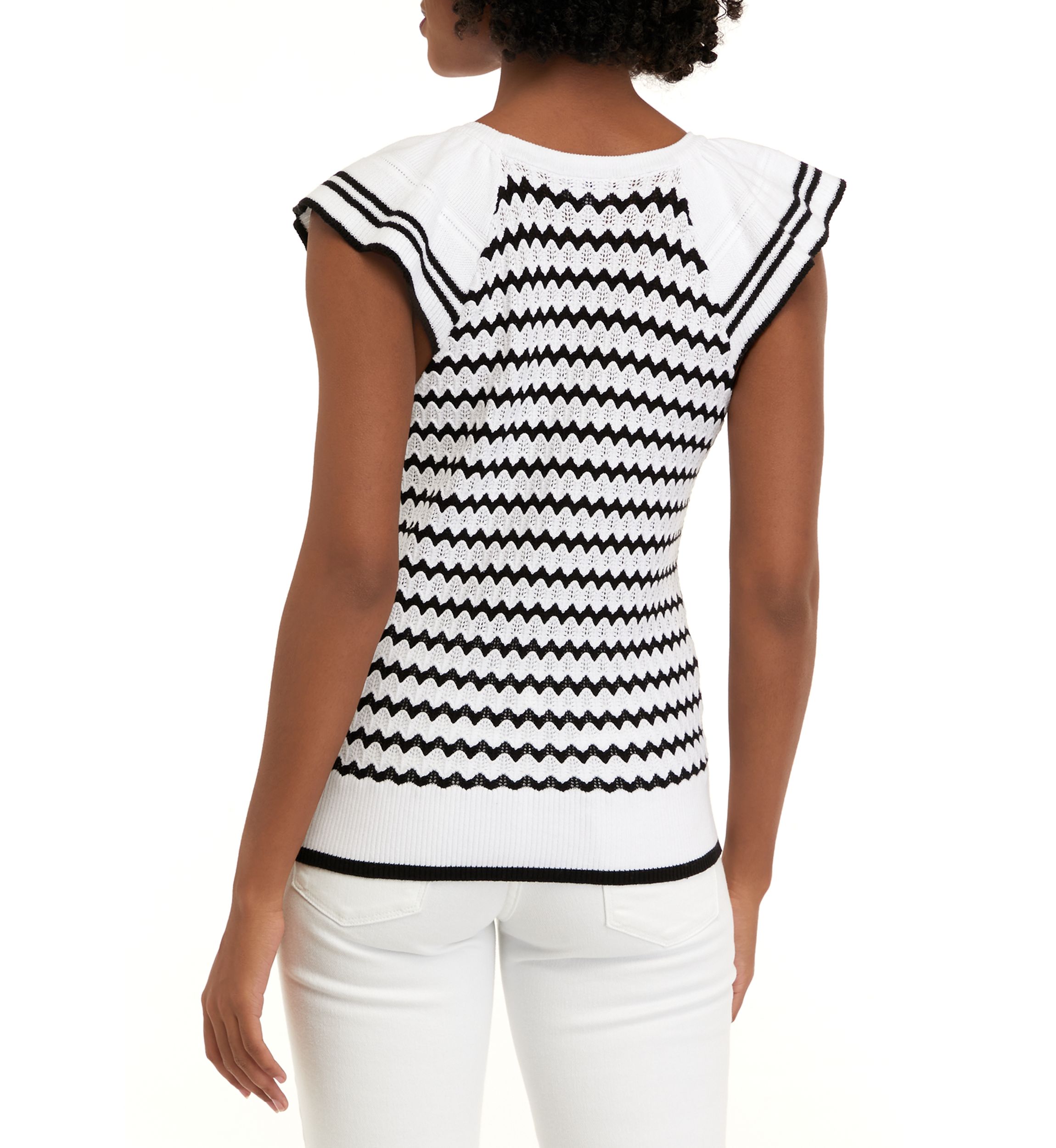 Womens Ruffle Sweater