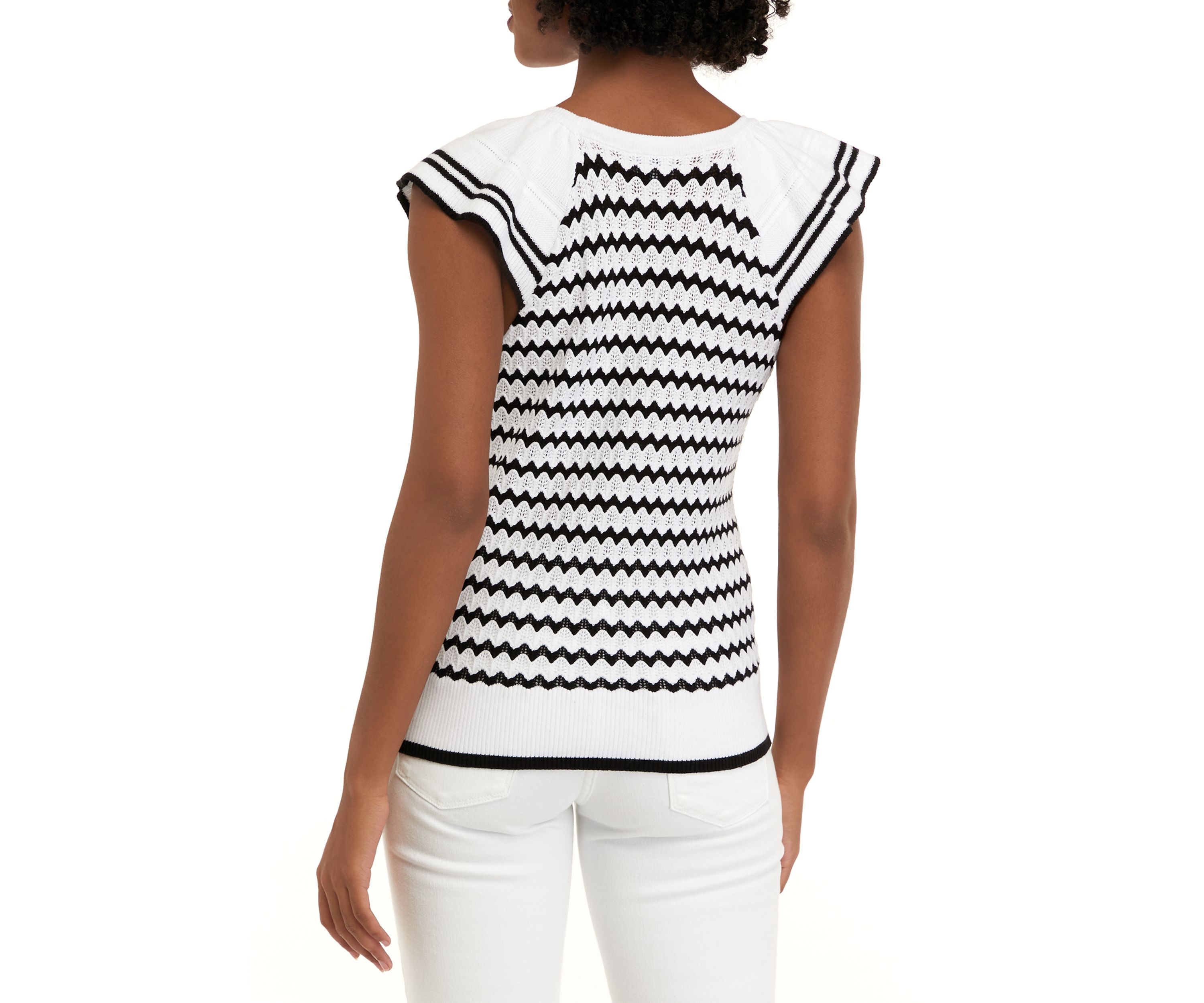 Womens Ruffle Sweater