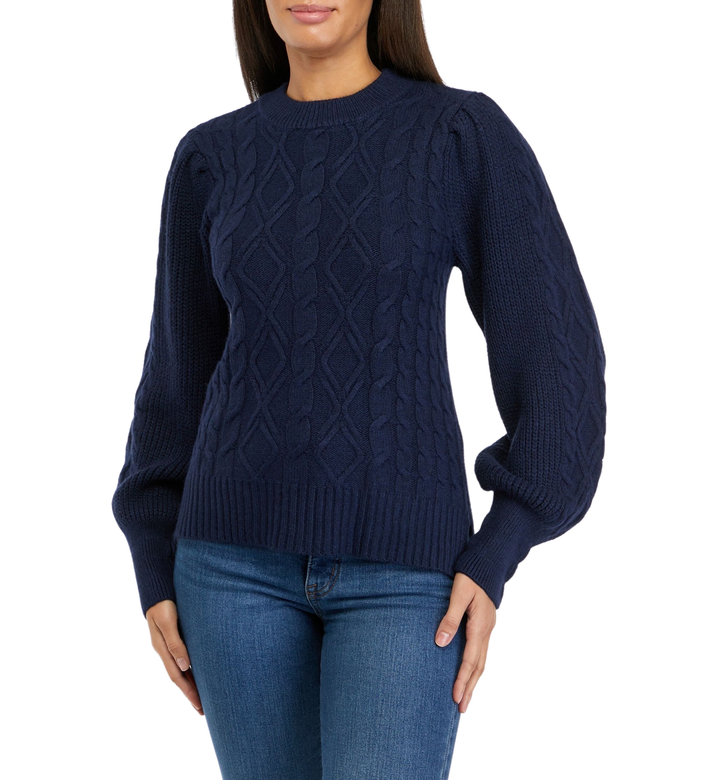 Petite Essential Cable Knit Sweater