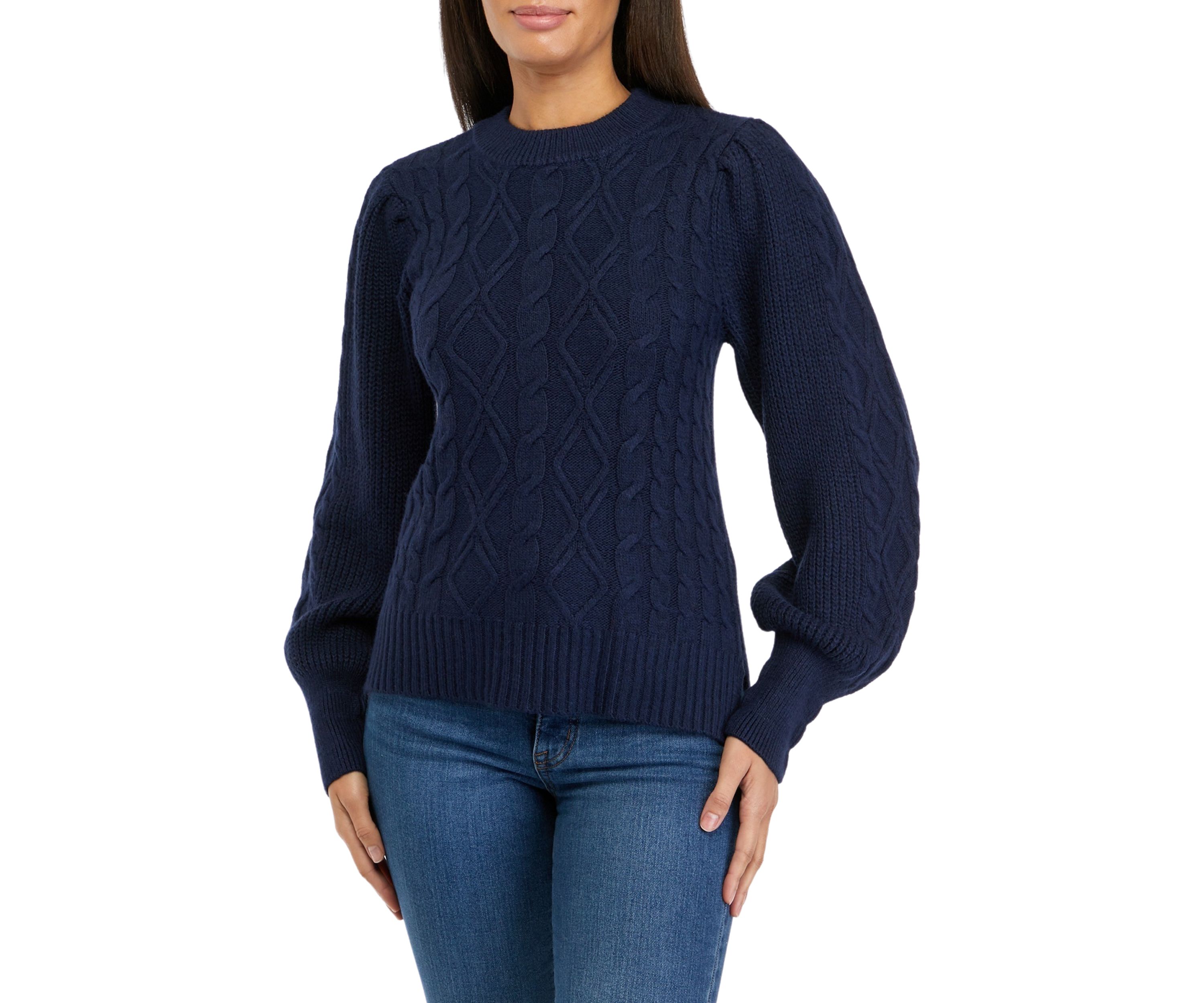 Petite Essential Cable Knit Sweater