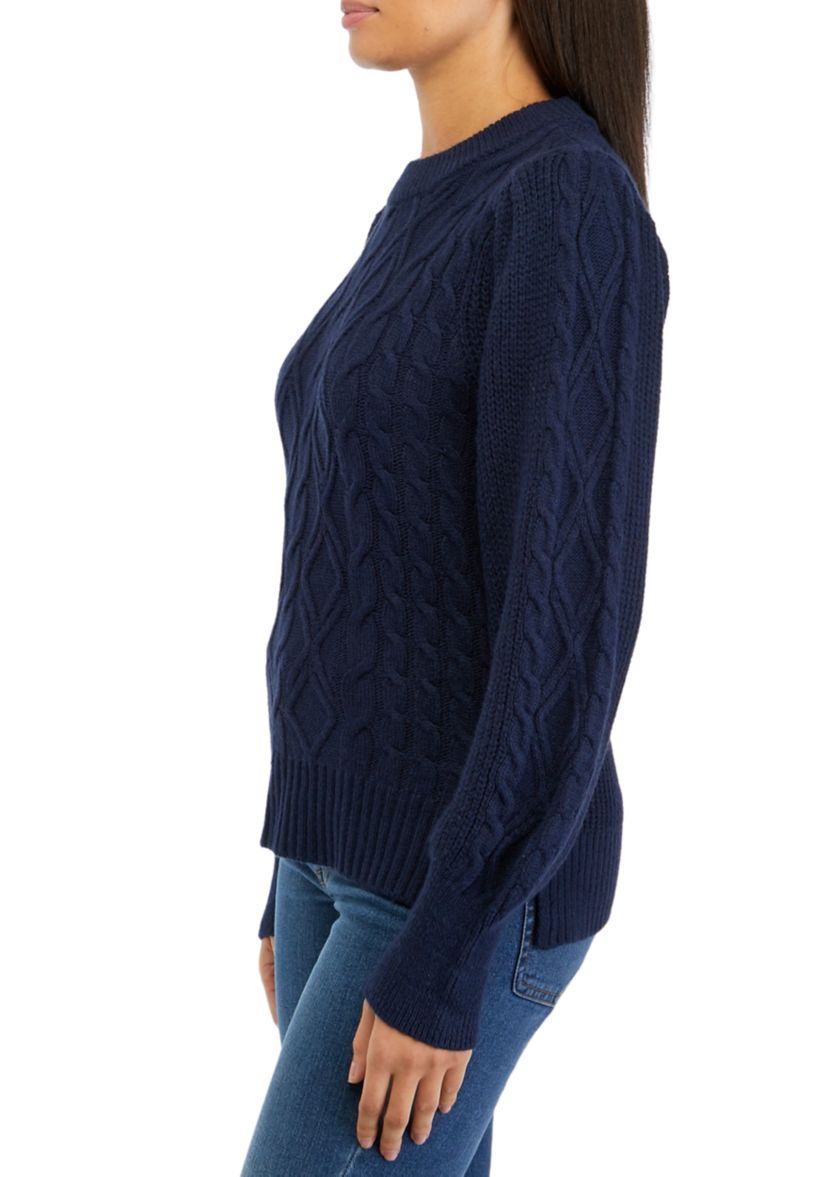 Petite Essential Cable Knit Sweater