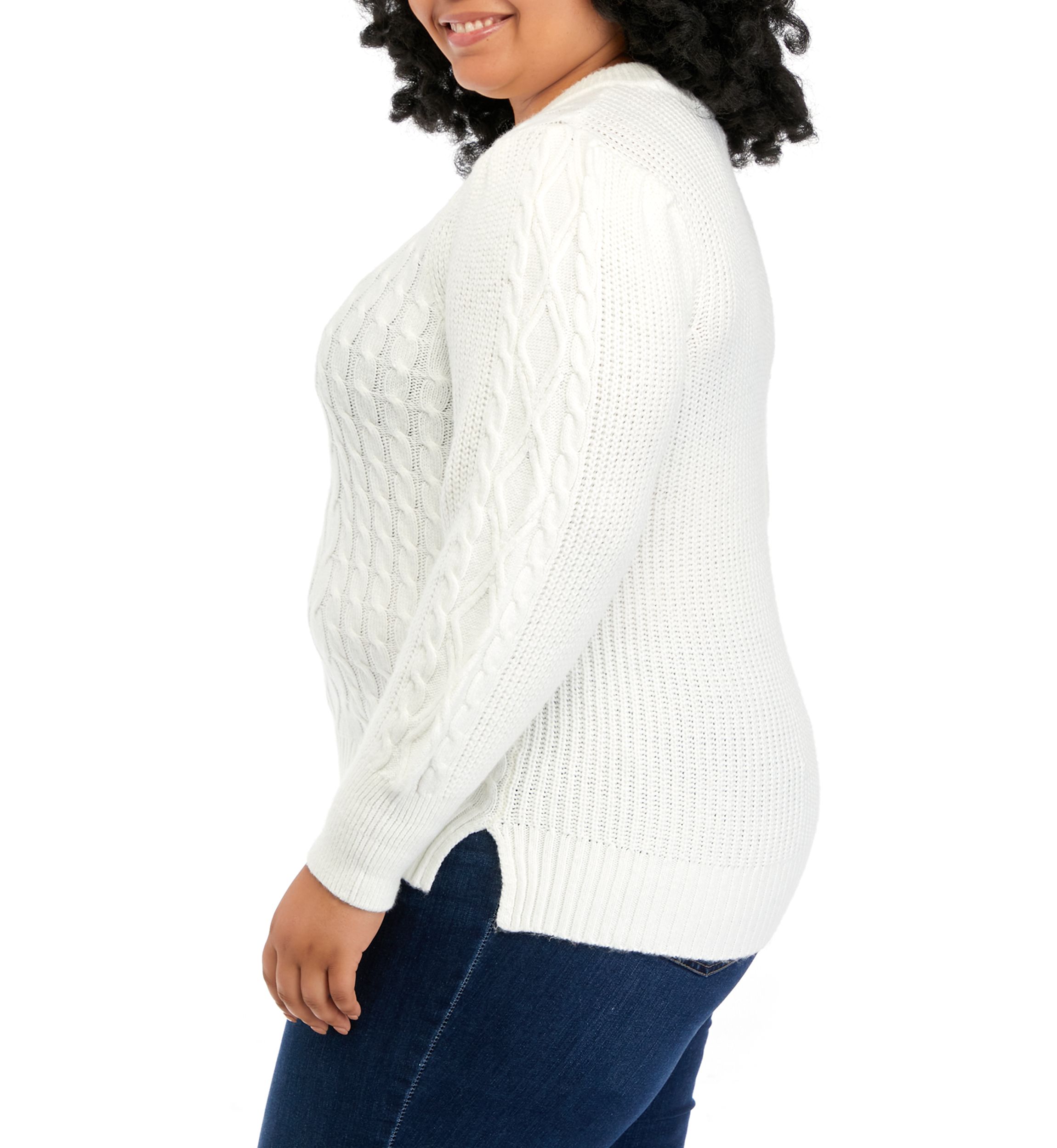Plus Size Cable Knit Sweater