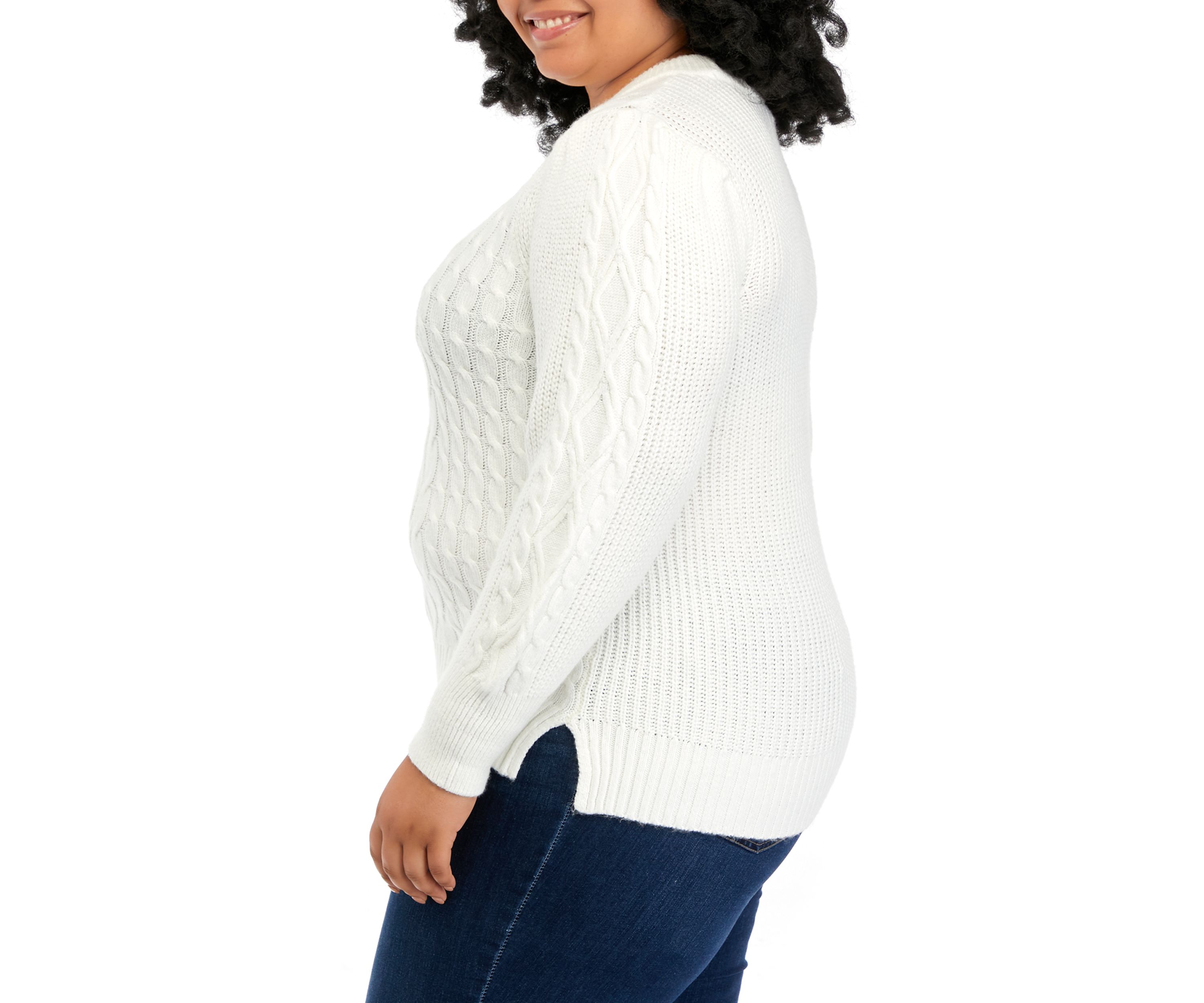 Plus Size Cable Knit Sweater