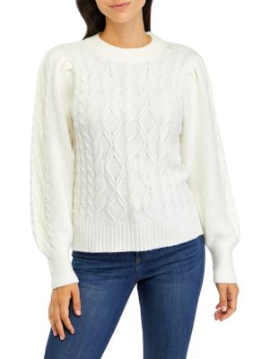 Women's Essential Cable Knit Sweater