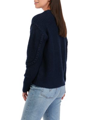 Women's Braided Cable Knit Sweater
