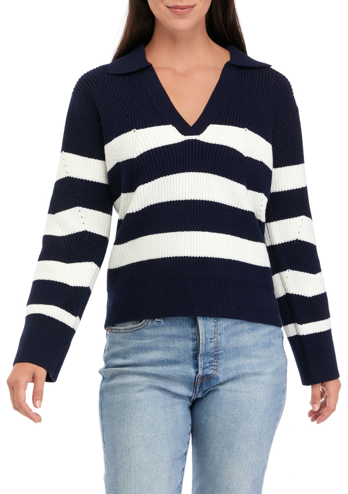 Womens Collared Sweater 