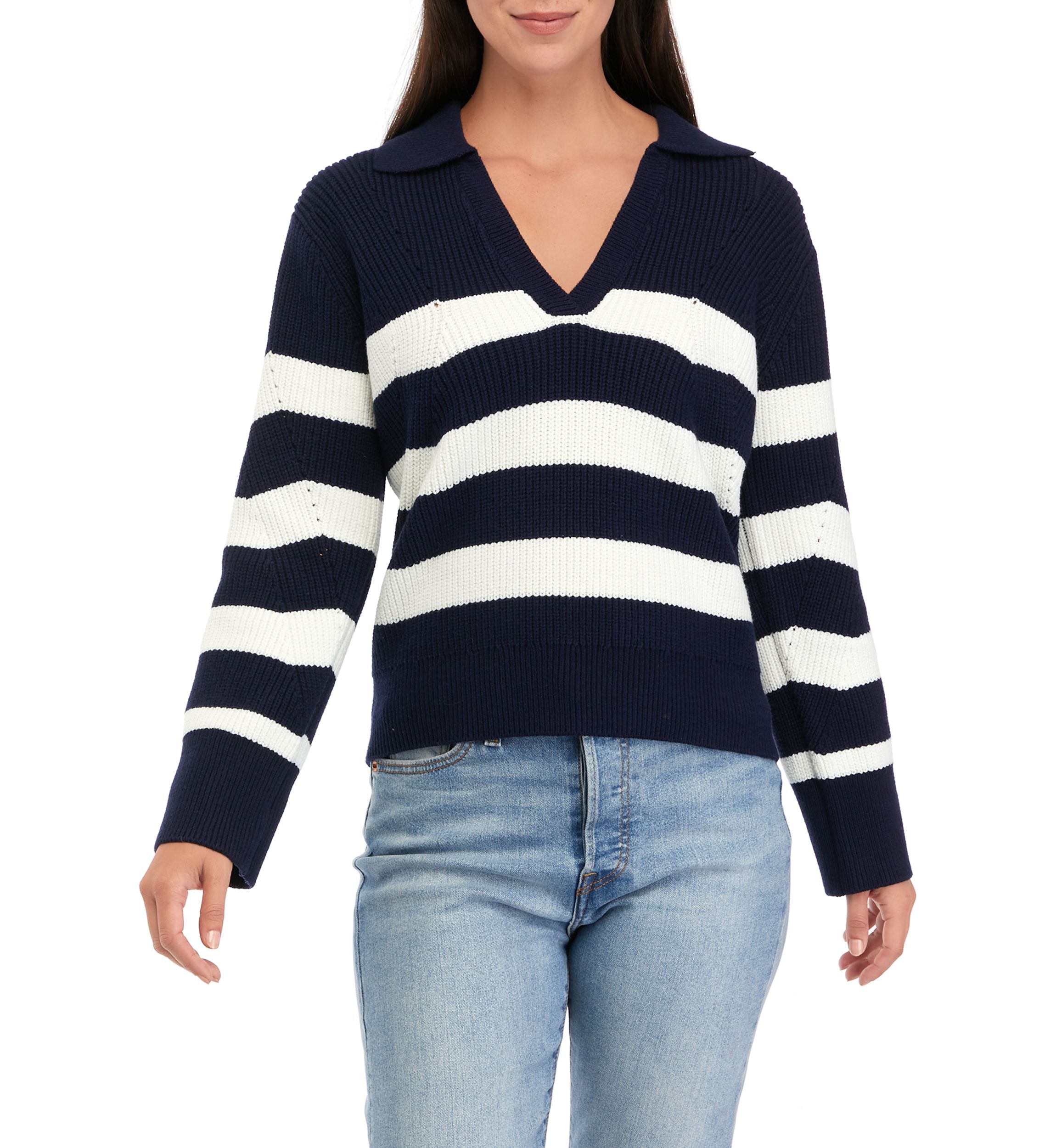 Womens Collared Sweater 