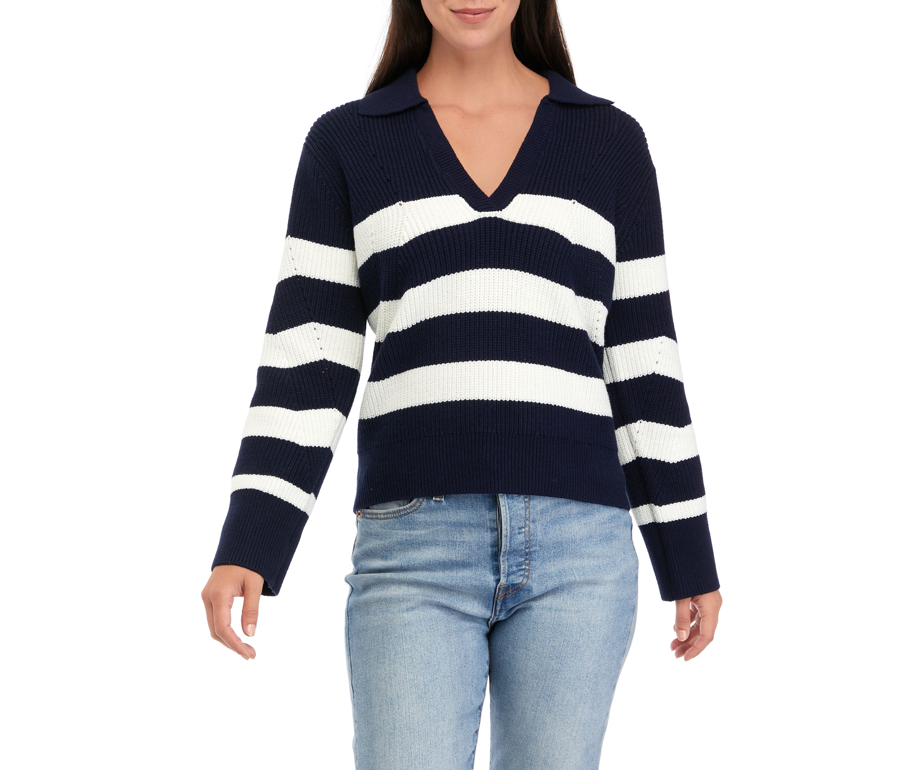 Womens Collared Sweater 