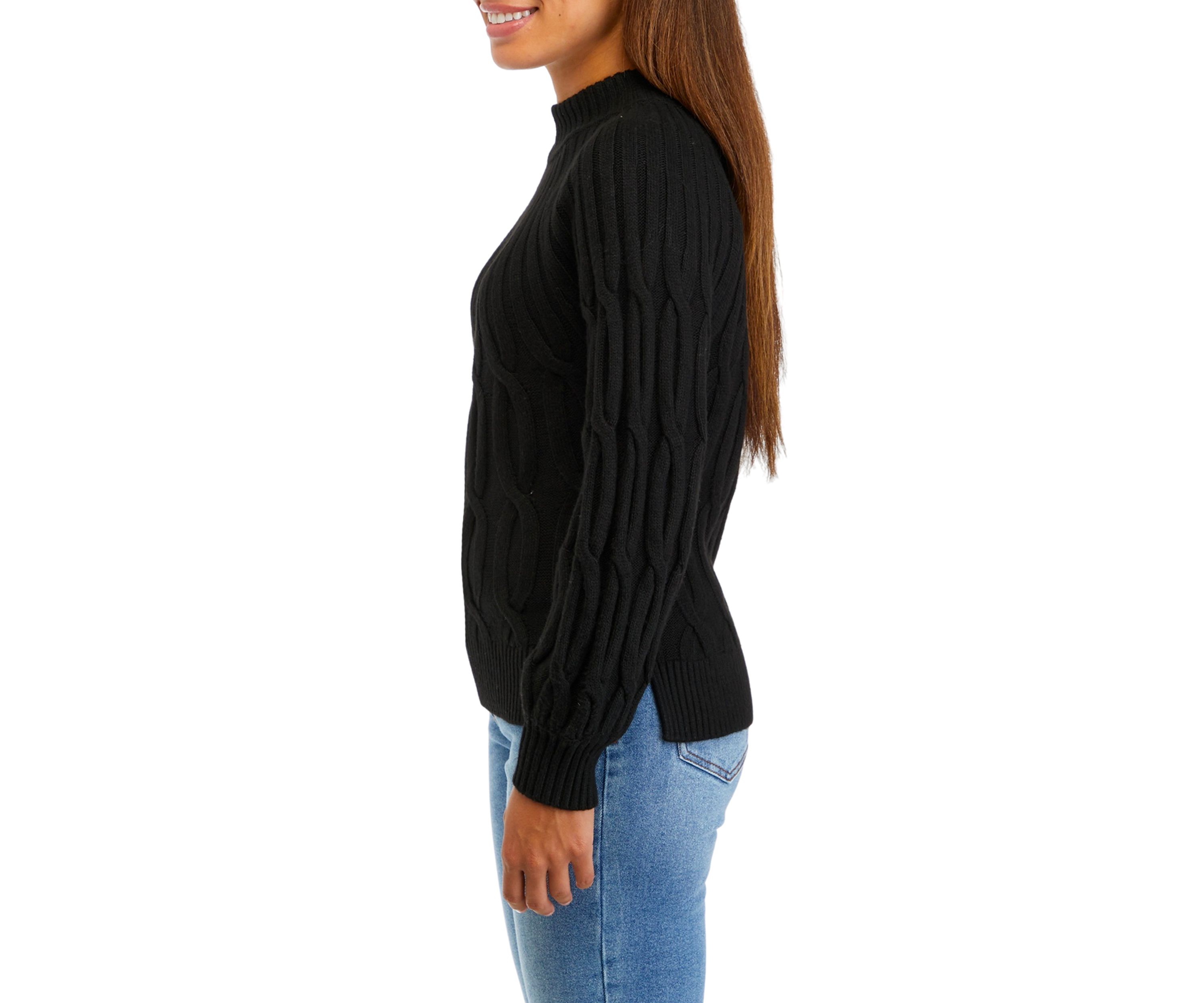 Petite Cascade Cable Knit Sweater